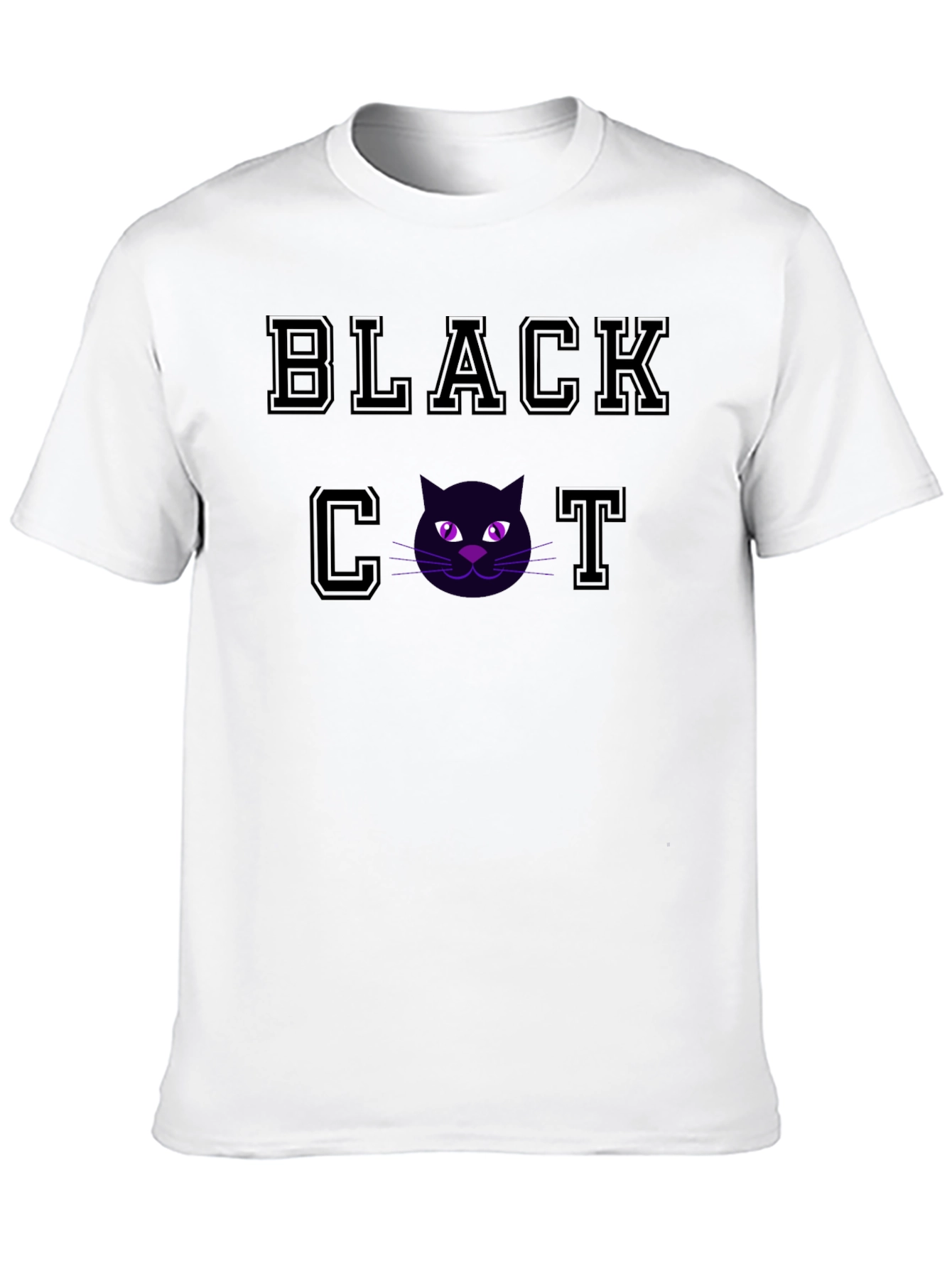 Black Black Cat Graphic T-Shirt - Soft Cotton Tee view 10