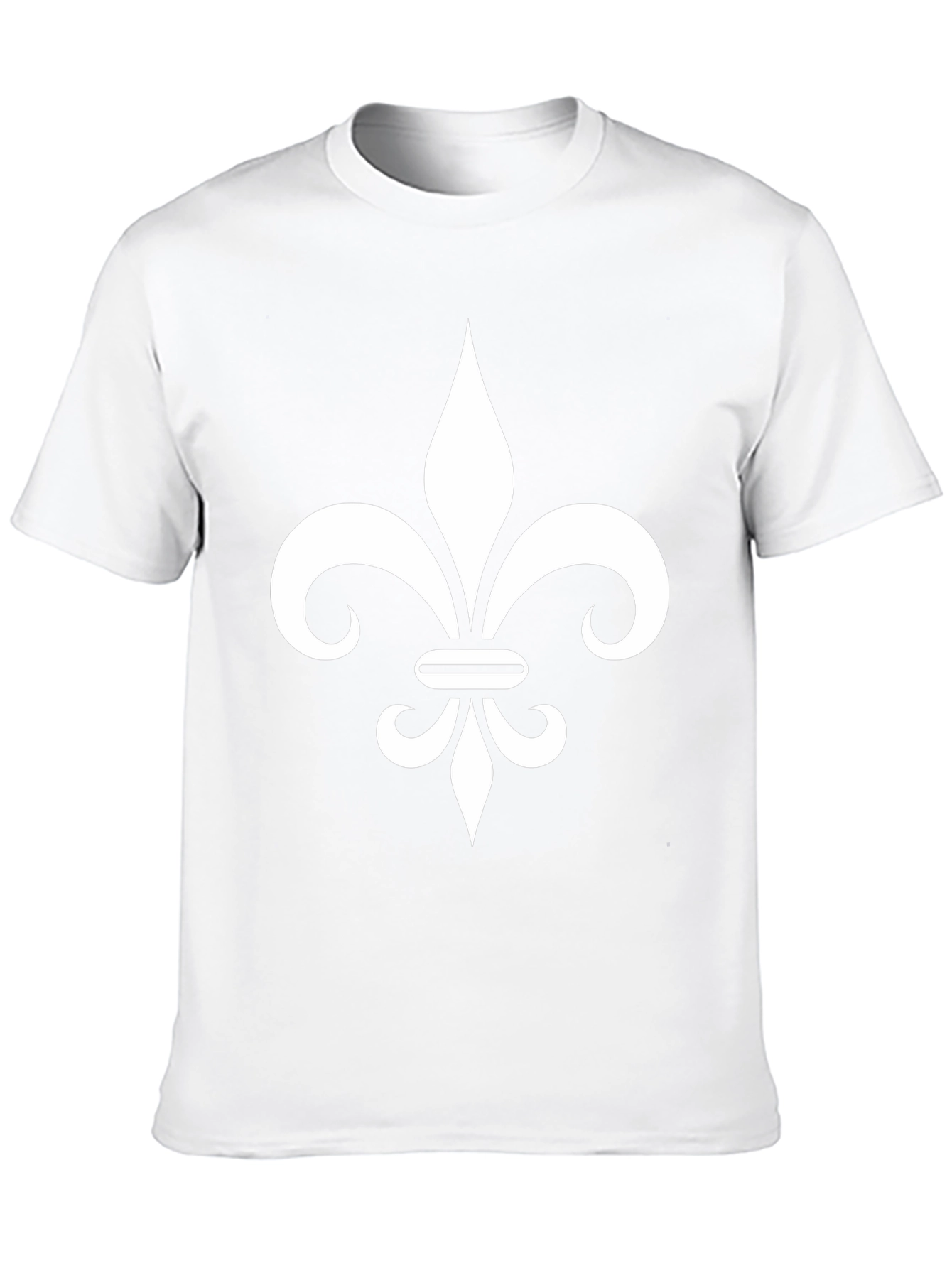 Black Fleur-de-lis Black T-Shirt view 10