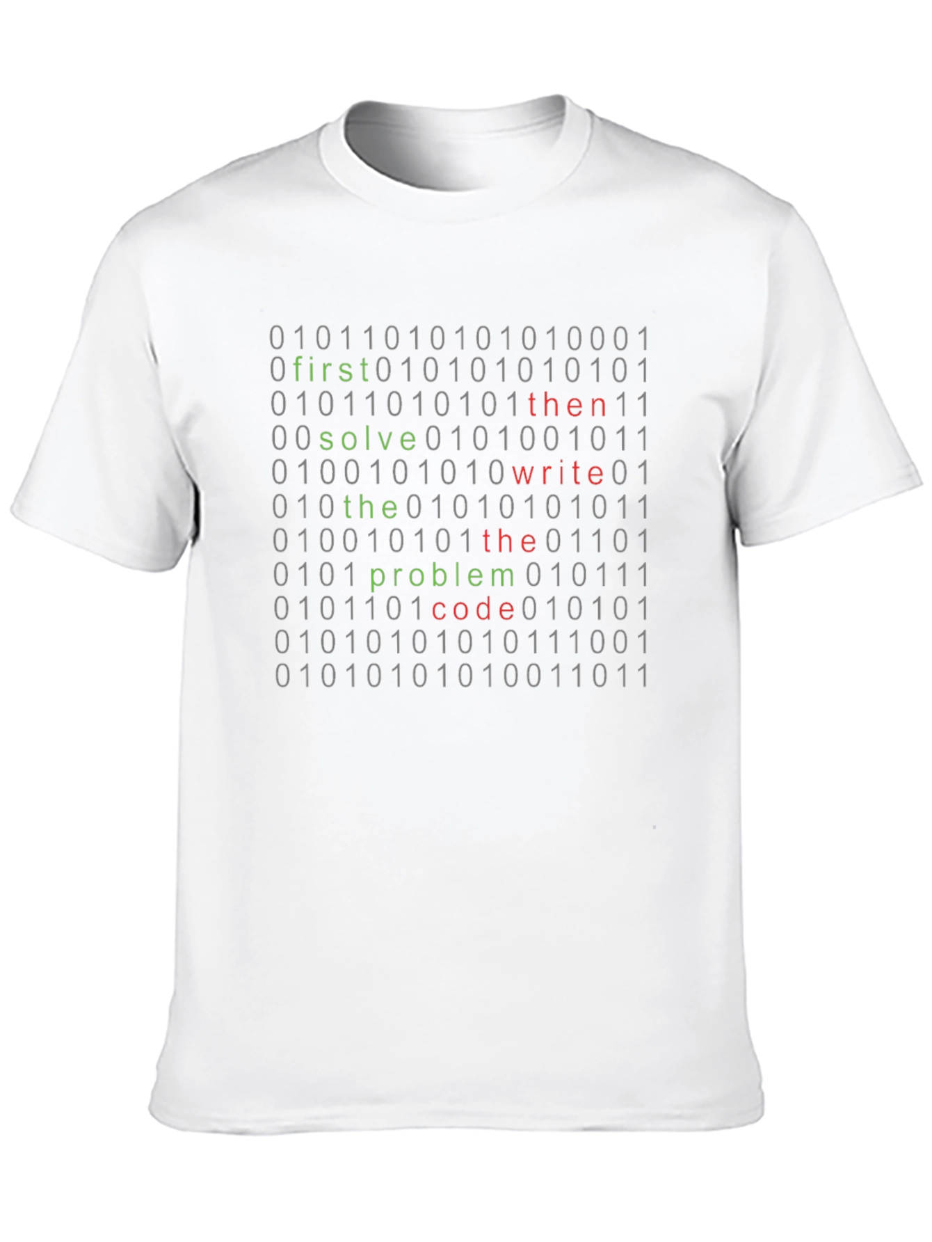 Black Coder Binary Code T-Shirt view 10