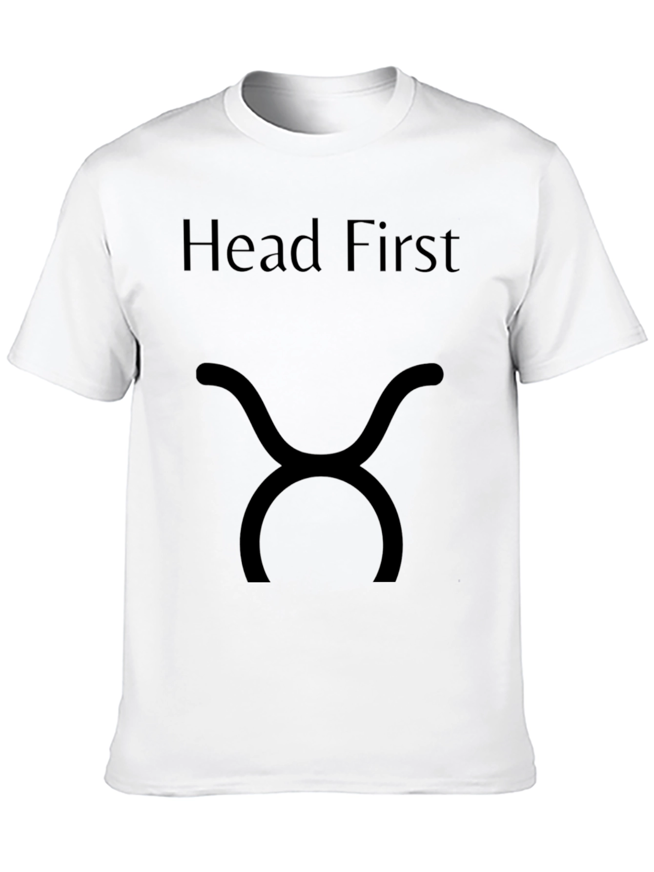 Black Head First Graphic Tee - Soft Cotton Blend view 10