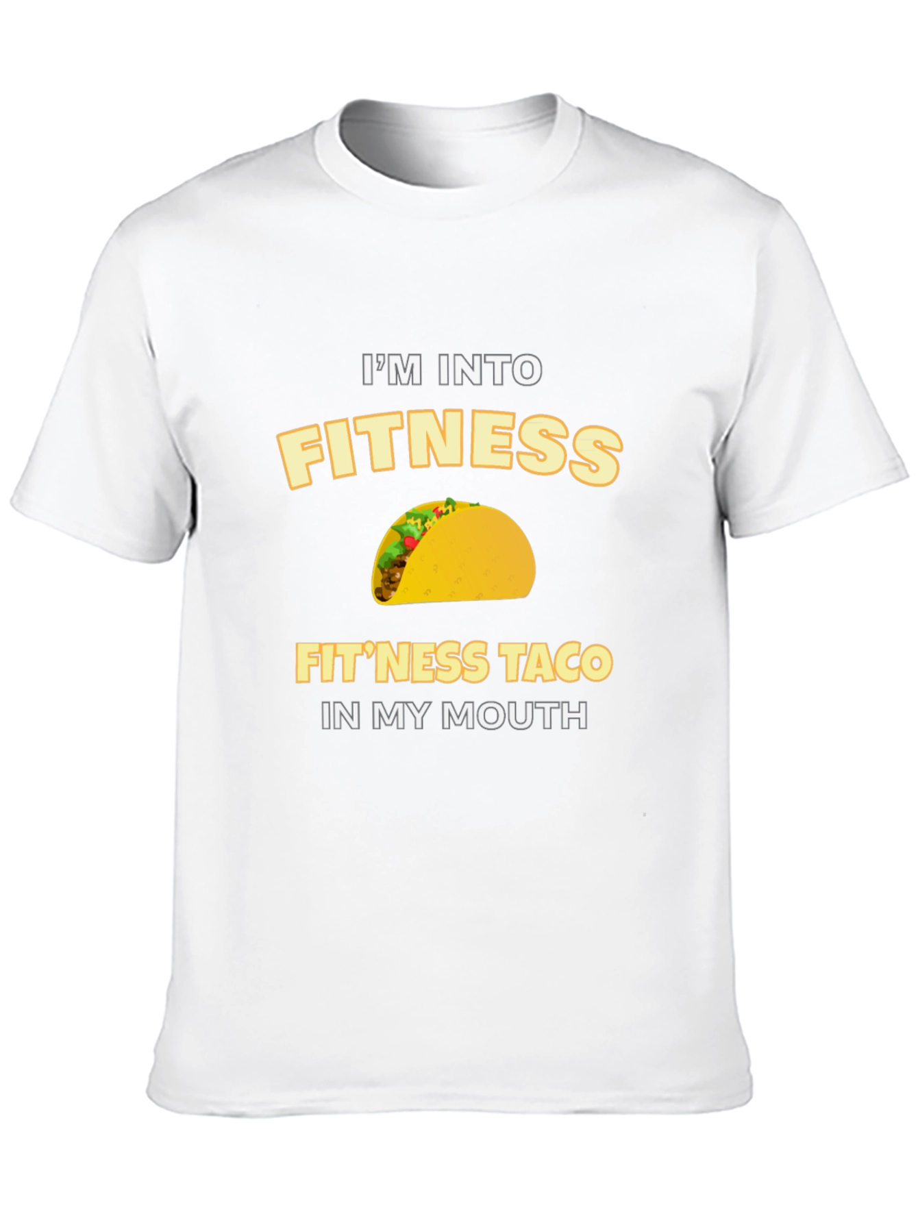 Black I'm Into Fit'ness Taco Graphic T-Shirt view 10