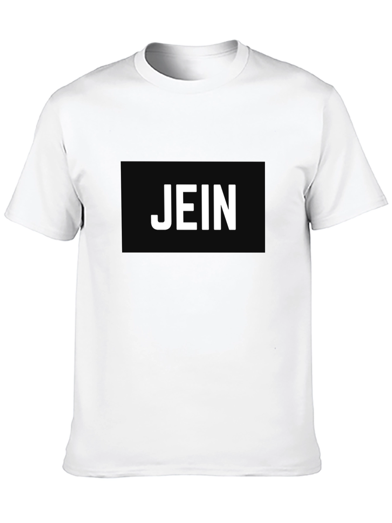 Black Black T-Shirt - 'JEIN' Graphic Print view 10