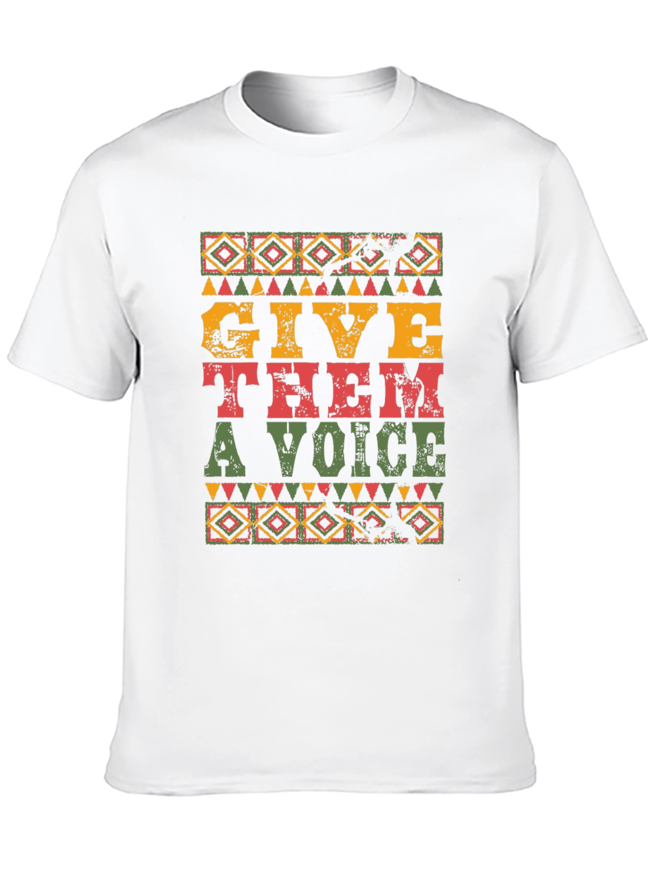 Black Give Them a Voice Black T-Shirt view 10