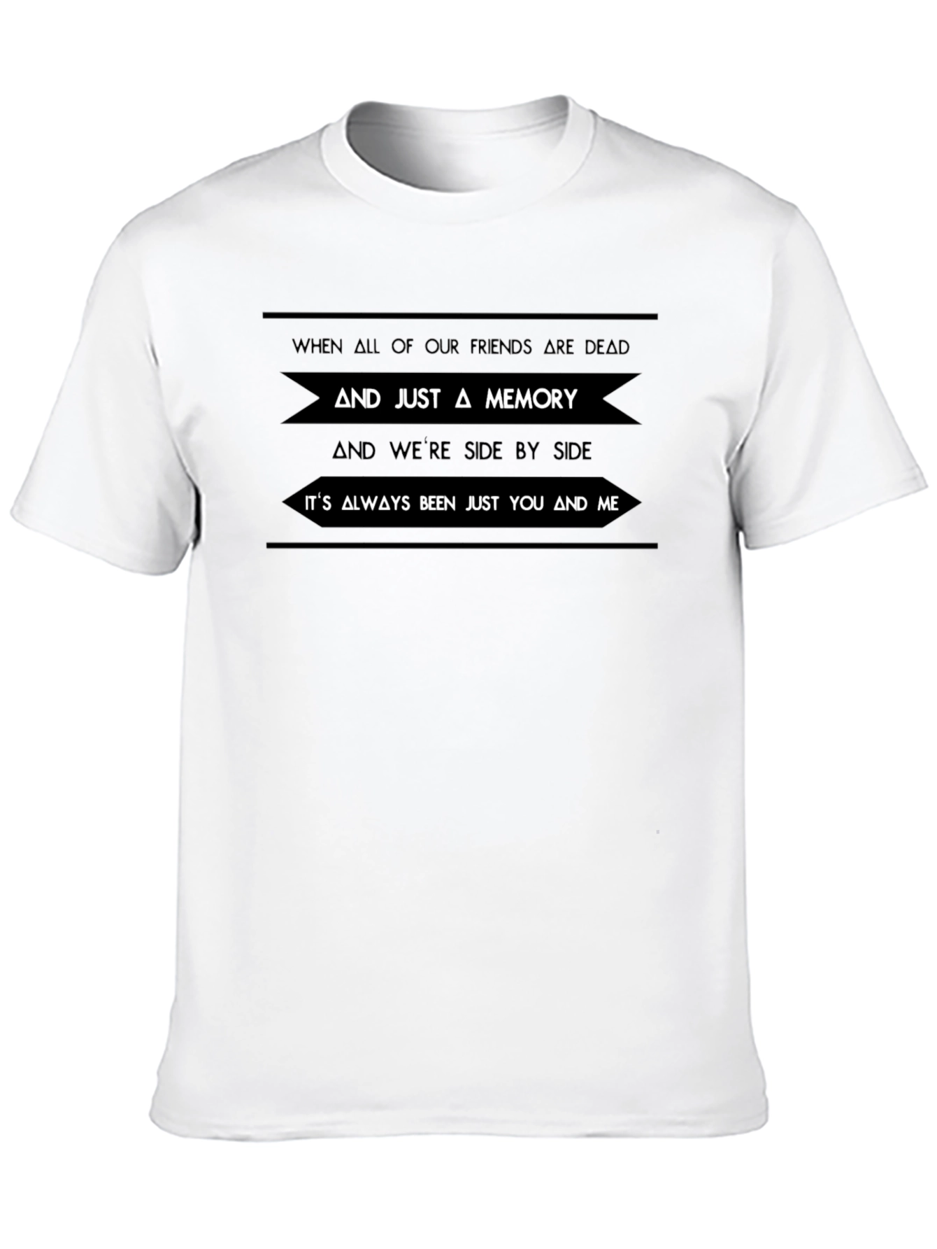 Black Friends Dead Memory T-Shirt view 10