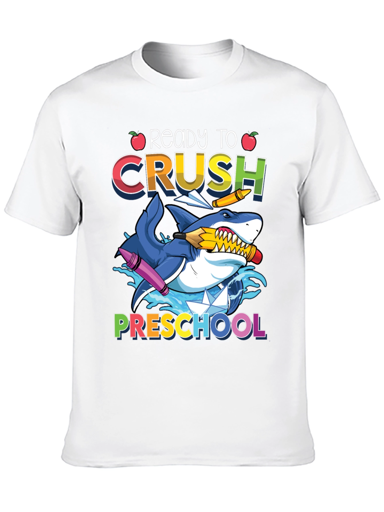 Black Ready to Crush Preschool Shark T-Shirt view 10