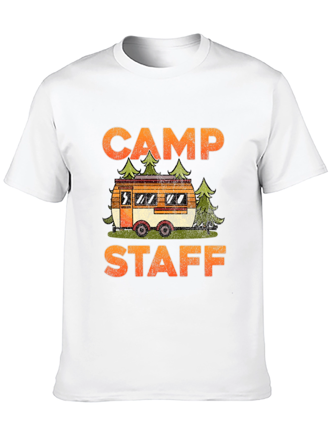 Black Camp Staff Graphic Tee - Camping Adventure T-Shirt view 10