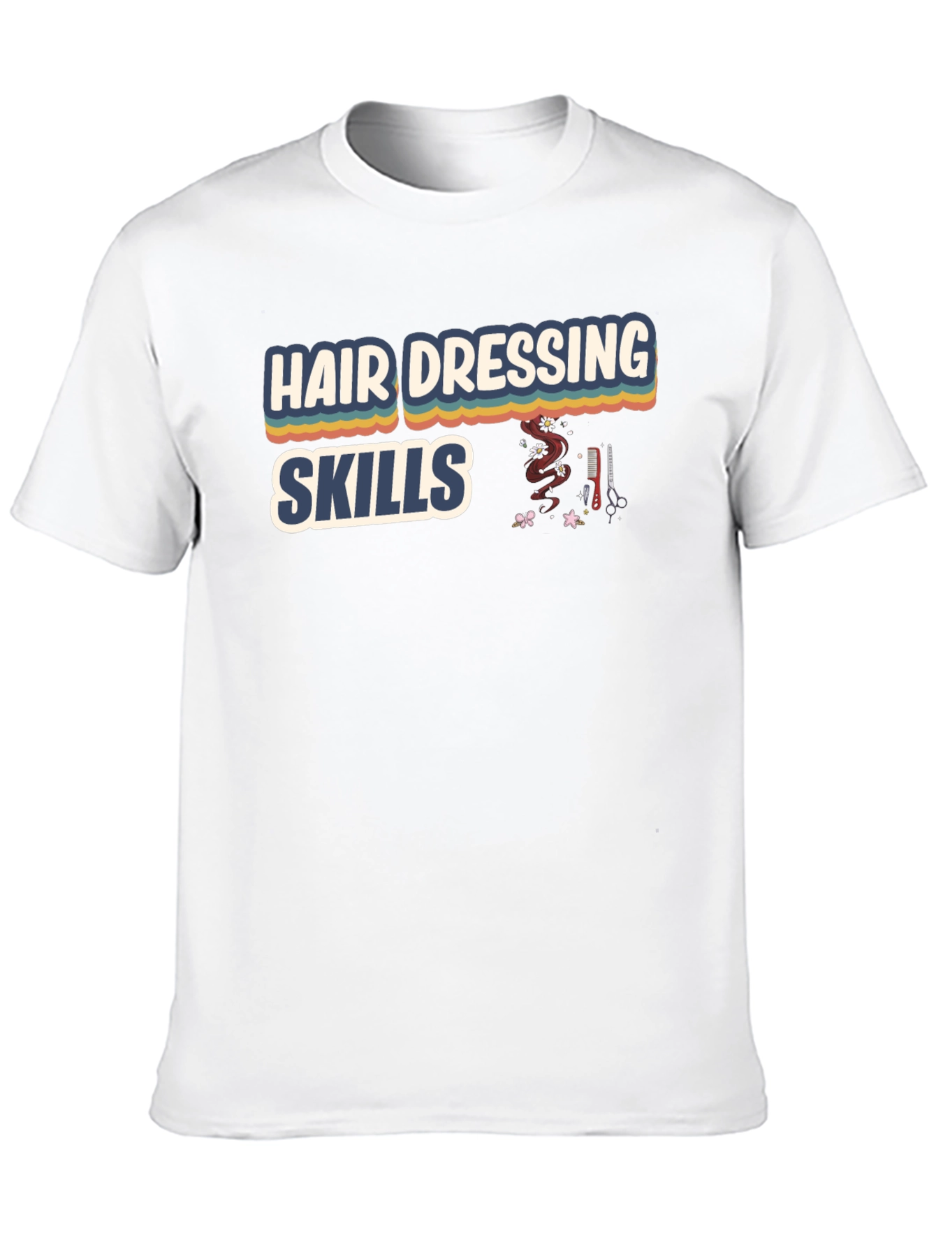Black Hairdressing Skills Graphic T-Shirt view 10
