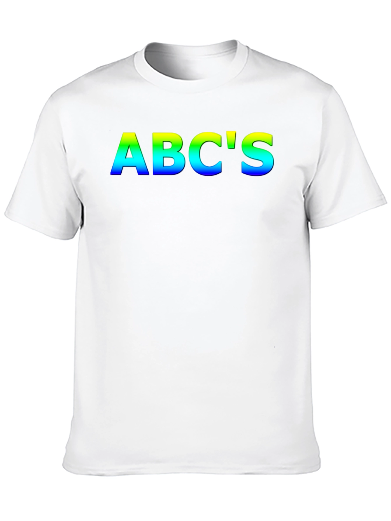 Black Rainbow ABC's Black T-Shirt view 10