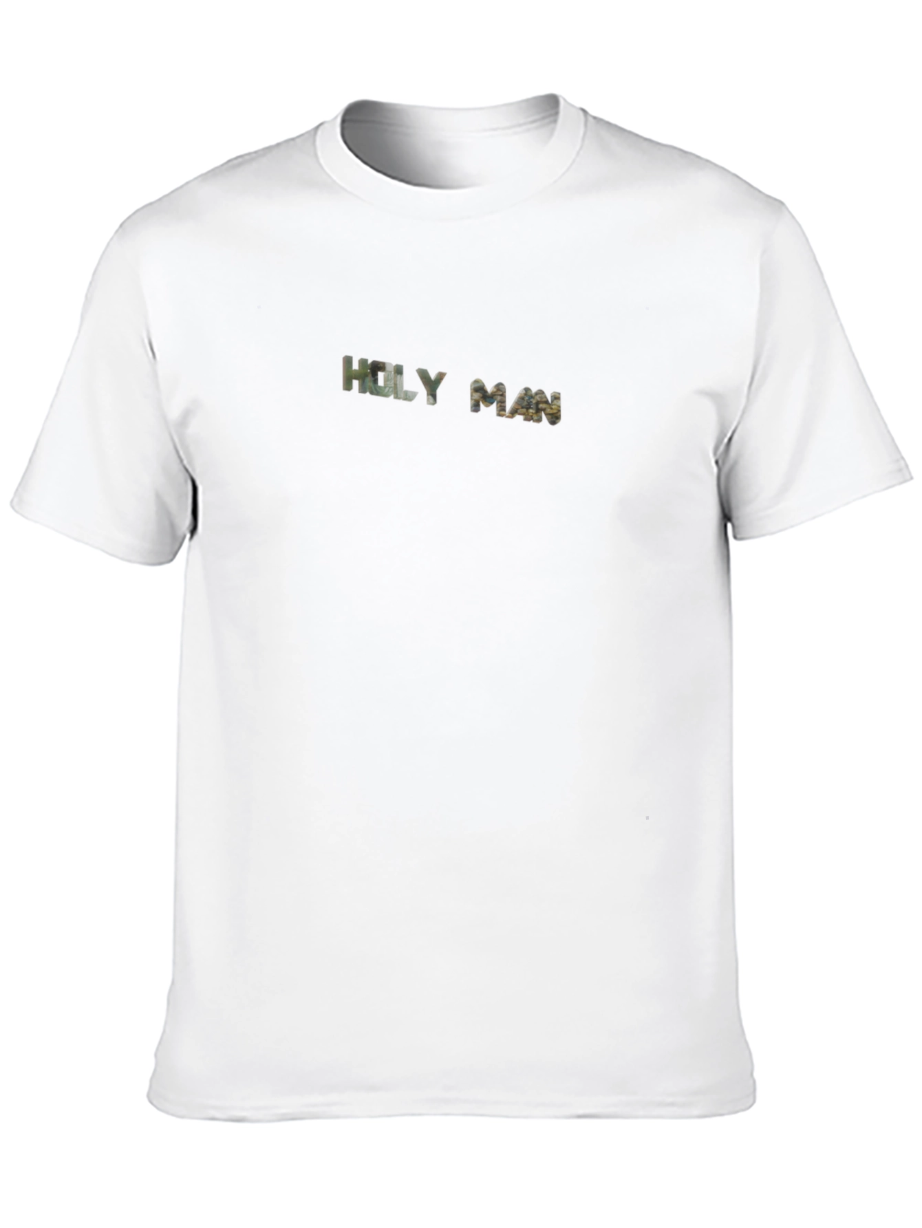Black Holy Man Camo Graphic Tee - Men's Black T-Shirt view 10