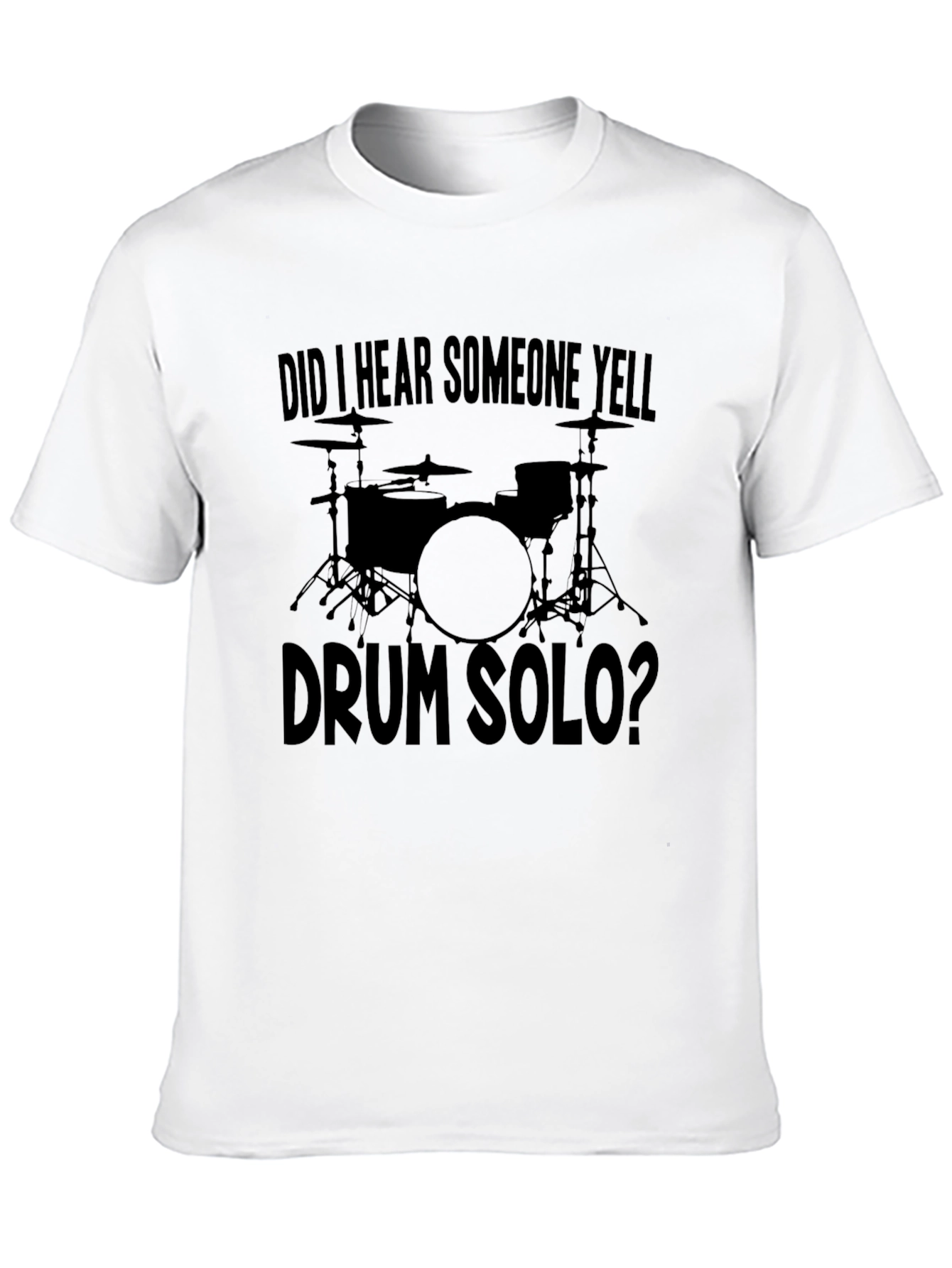 Black Drum Solo T-Shirt - Music Lover's Tee view 10