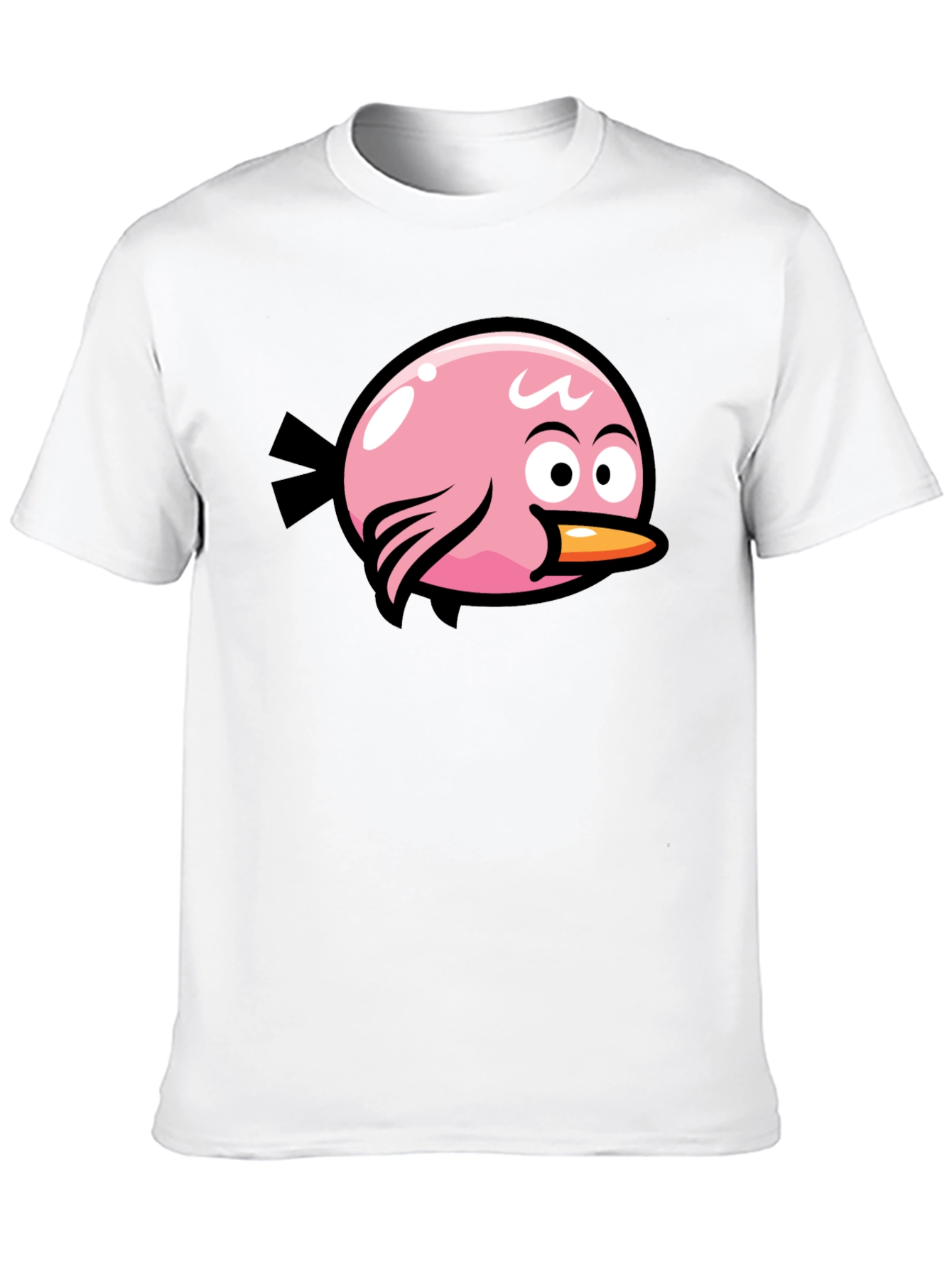 Angry Birds Pink Bird Black T-Shirt - 10