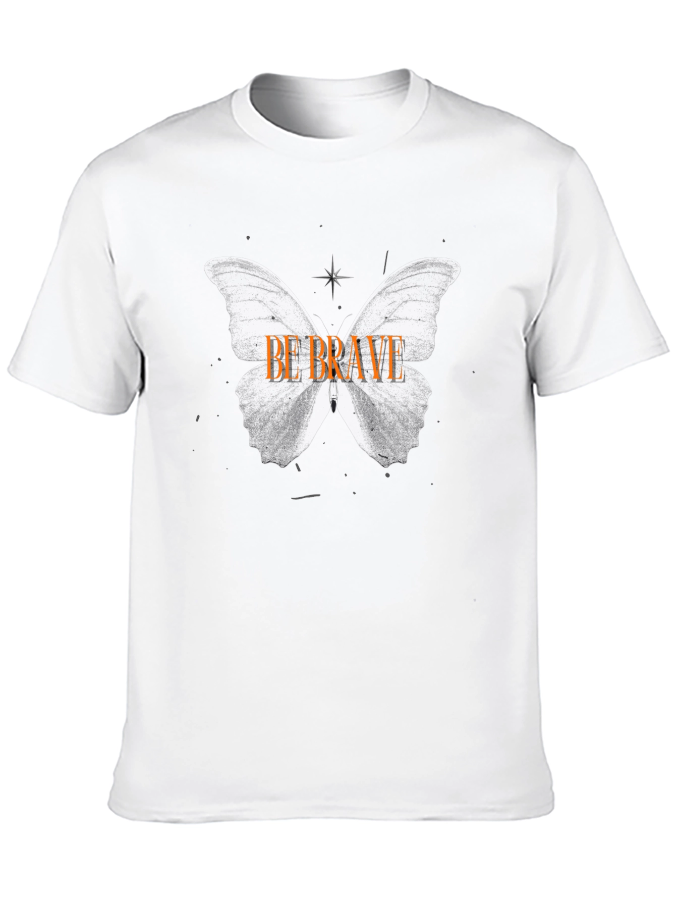 Black Be Brave Butterfly Graphic Tee - Black view 10