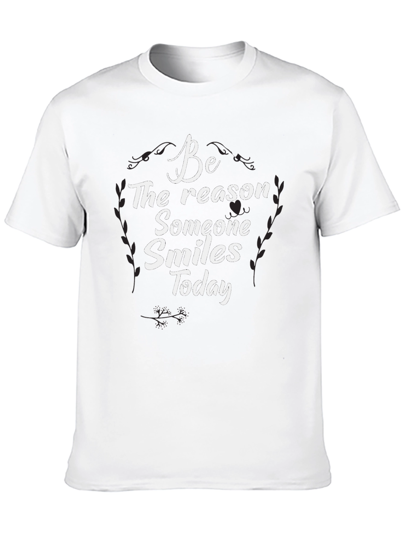 Black Be The Reason Someone Smiles Today T-Shirt view 10