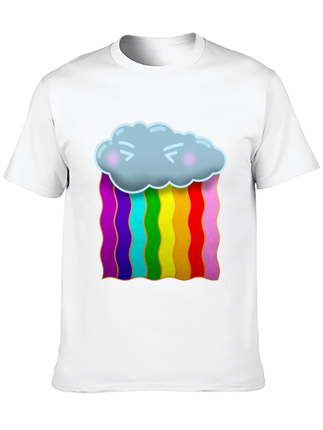 Black Rainbow Cloud Graphic T-Shirt view 10
