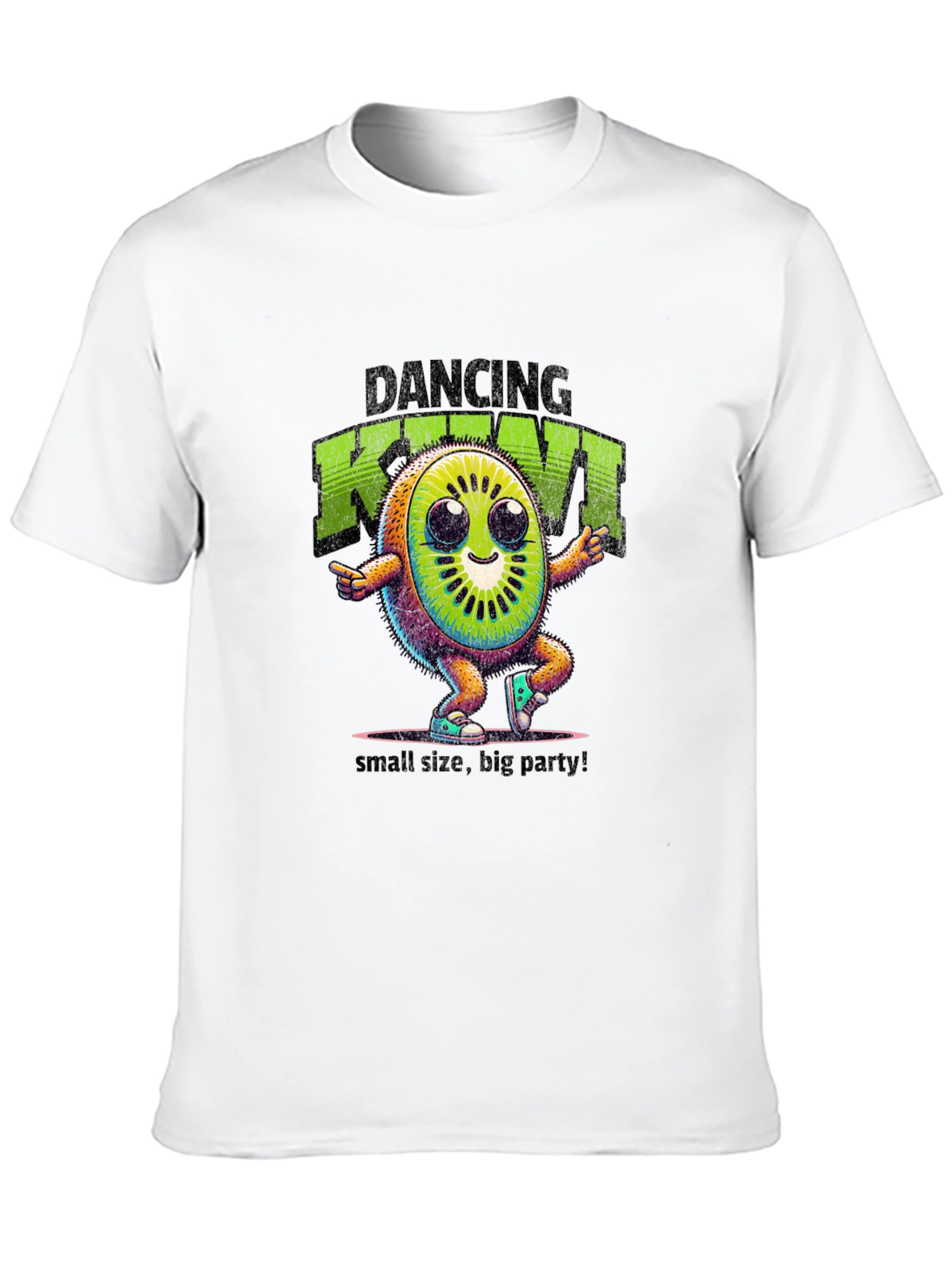 Black Dancing Kiwi Graphic Tee - Small Size, Big Party! view 10
