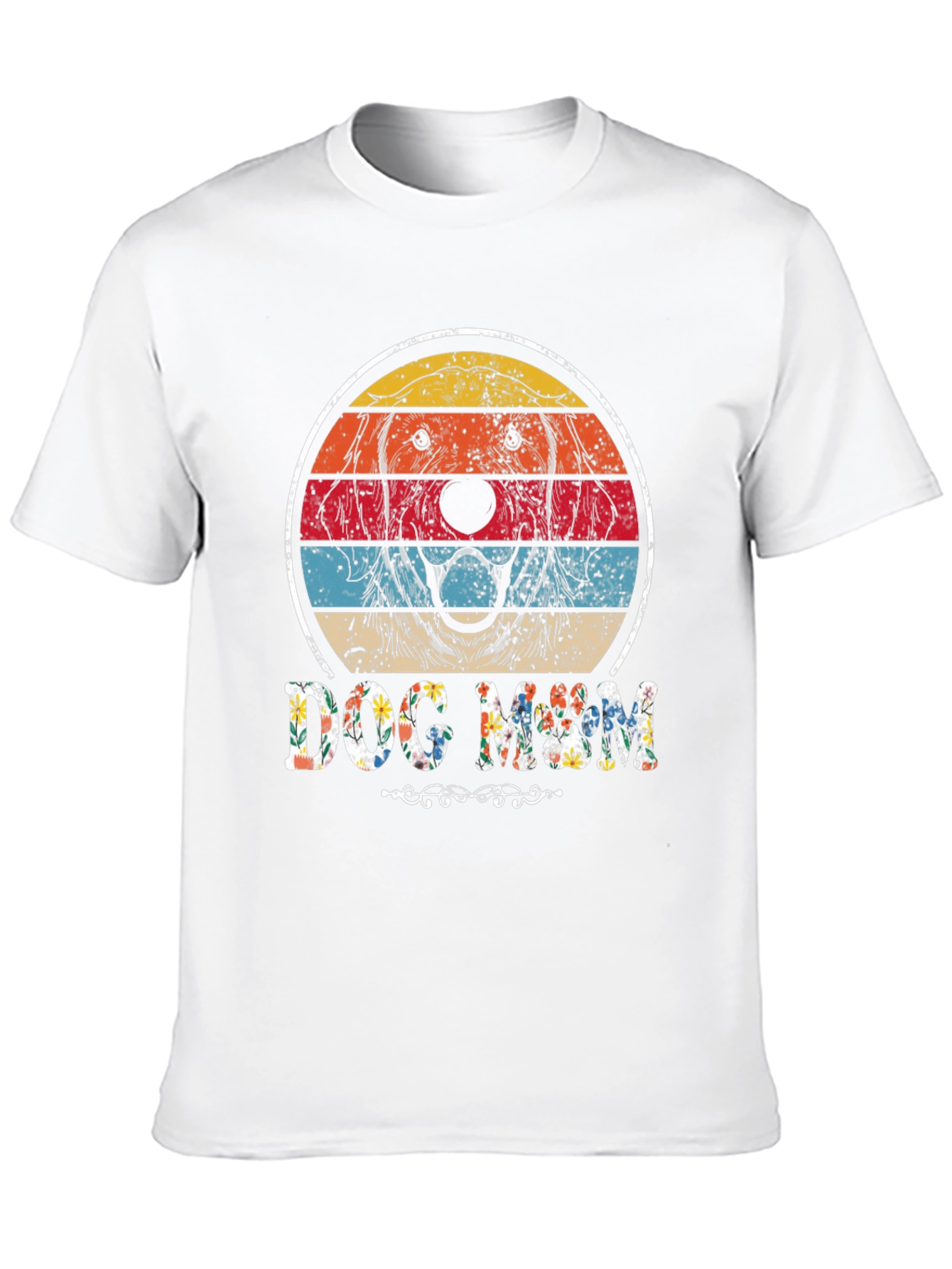 Black Dog Mom Retro Graphic Tee view 10