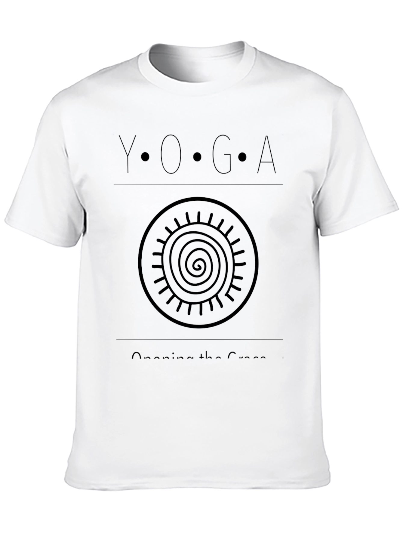 Black Yoga Opening Grace Graphic T-Shirt view 10