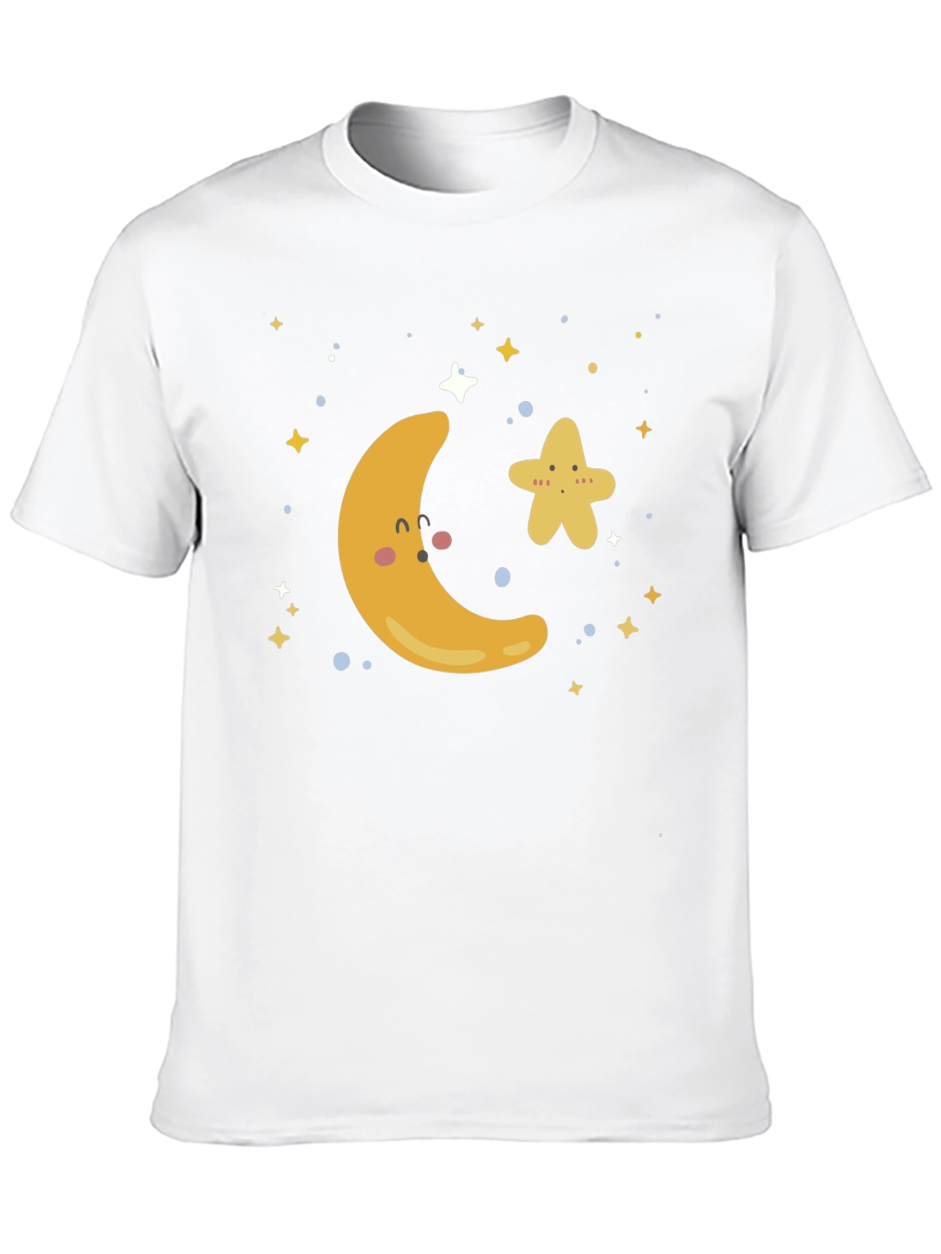 Black Cute Moon & Star Graphic T-Shirt view 10