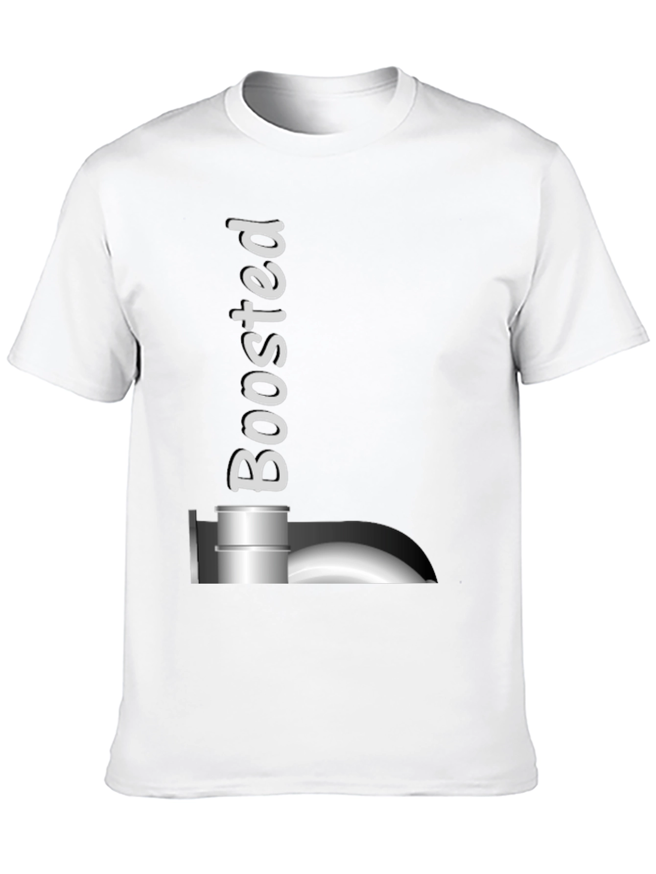 Black Boosted Black T-Shirt: Turbocharged Style! view 10