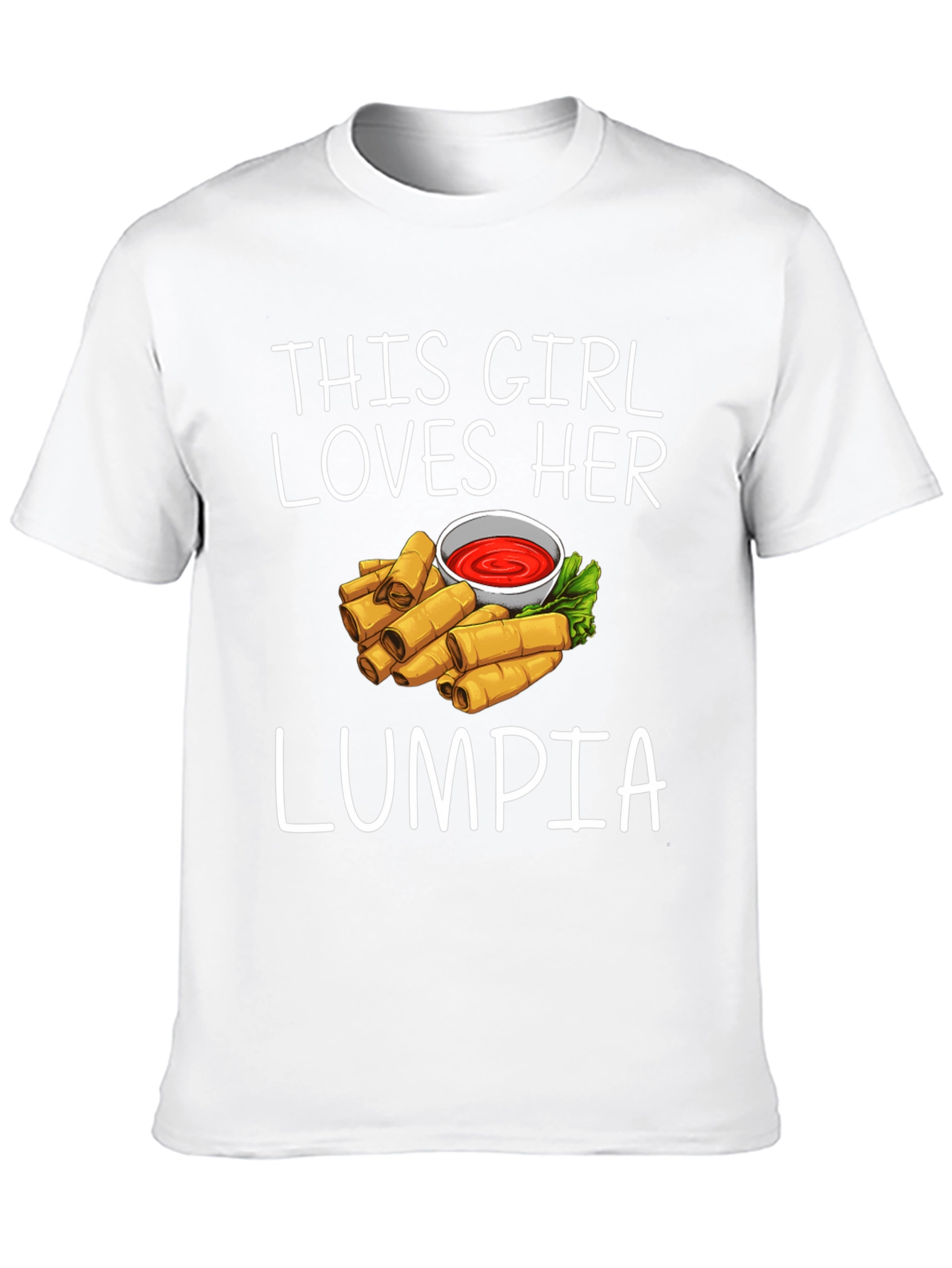 Black Funny Lumpia Lover T-Shirt view 10