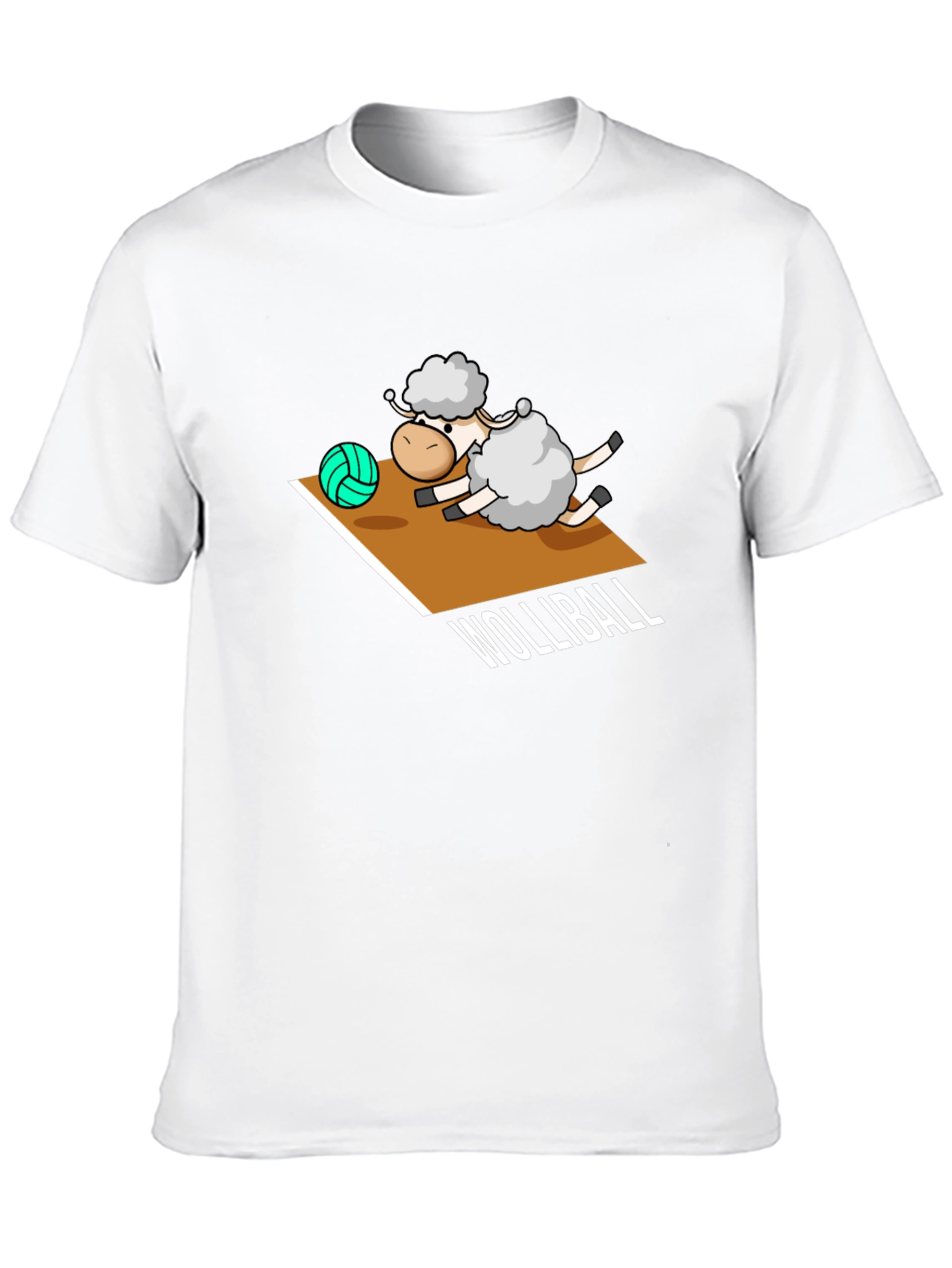 Black Wolliball Sheep Graphic T-Shirt view 10