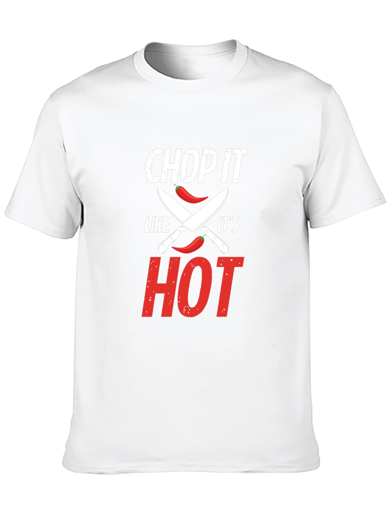 Black Chop It Like It's Hot T-Shirt - Foodie Gift view 10