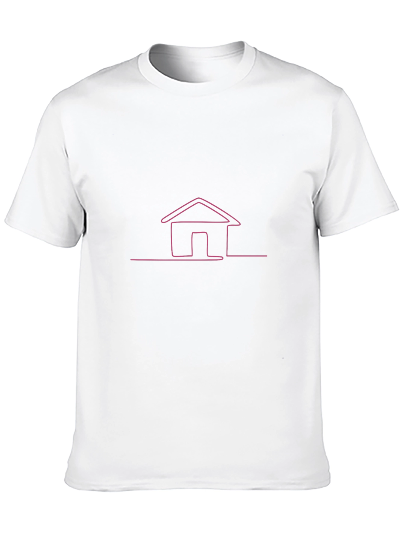 Black Minimalist Home Line Art Black Tee view 10