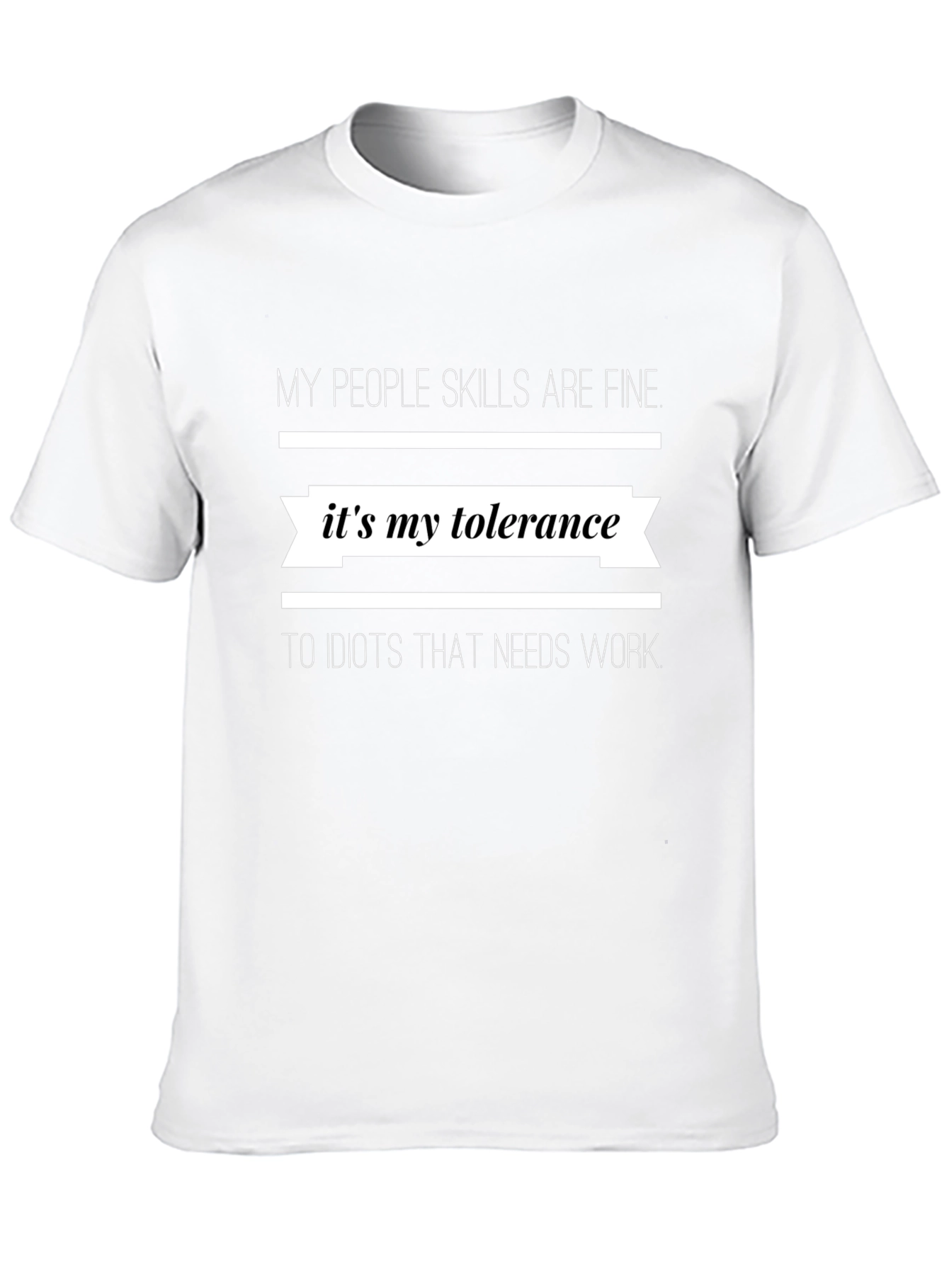 Black Funny "My Tolerance" Graphic Tee view 10
