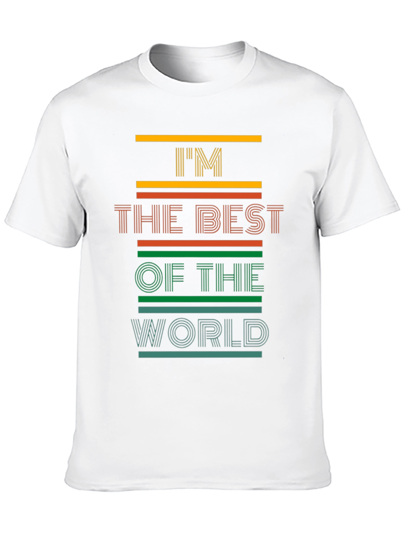 Black I'm The Best Of The World Men's Graphic Tee view 10