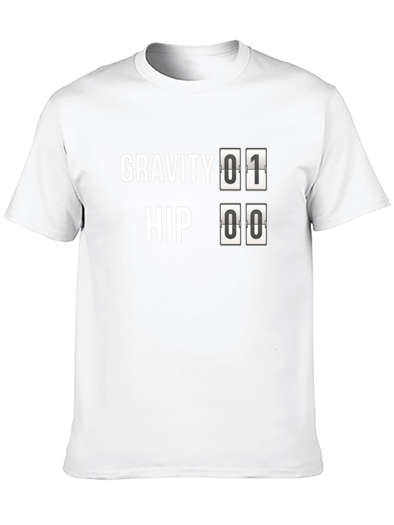 Black Gravity Hip T-Shirt - Men's Black Novelty Tee view 10