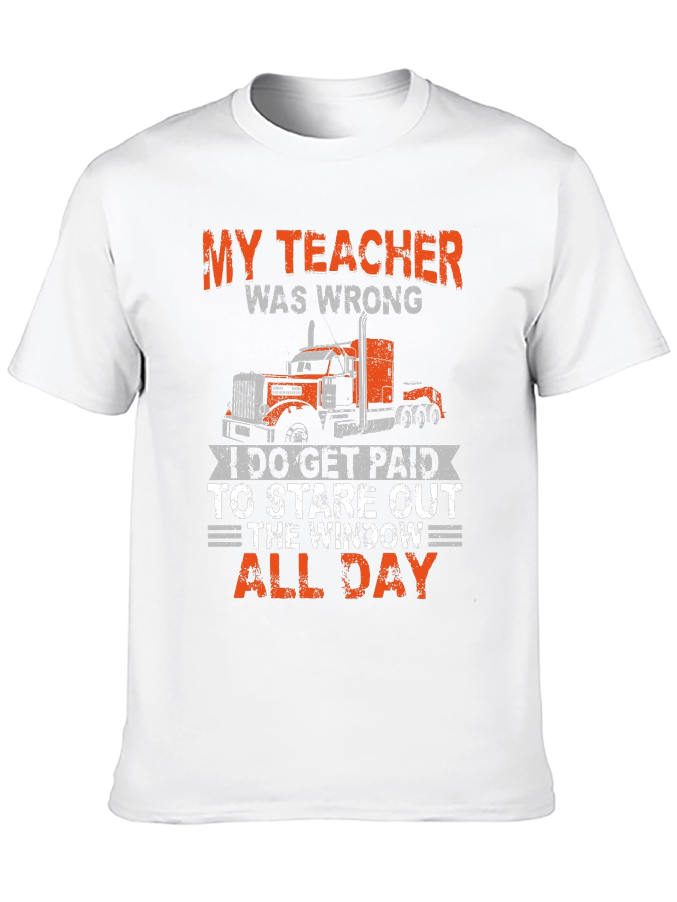 Black Trucker T-Shirt: My Teacher Was Wrong view 10