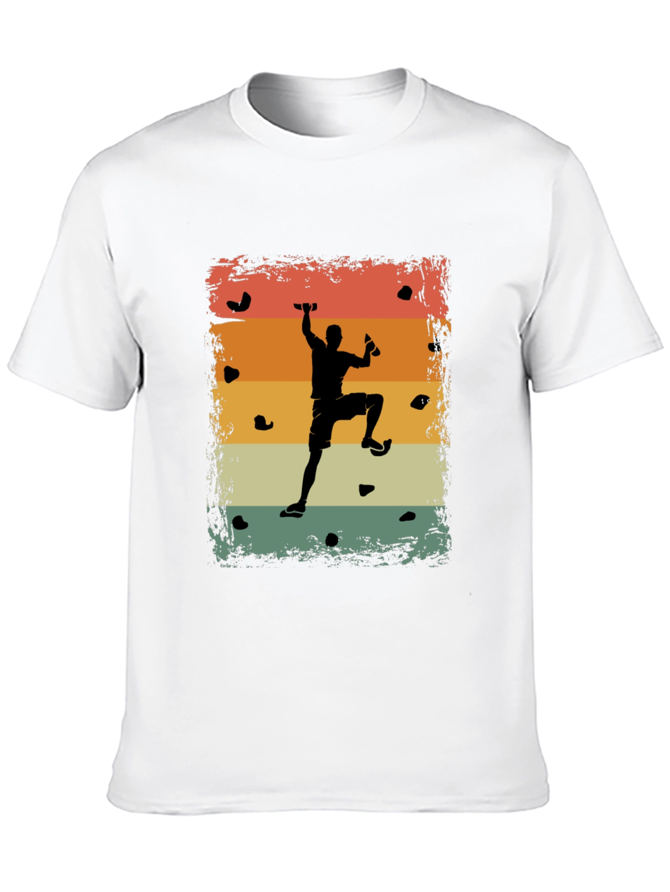 Black Retro Rock Climber T-Shirt - Black view 10