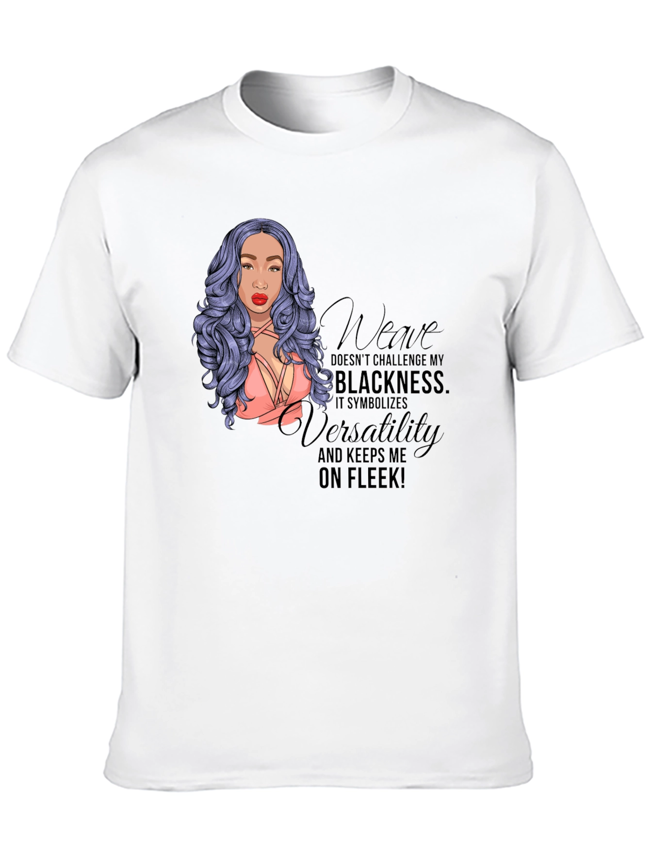 Black Weave On Fleek Graphic Tee view 10