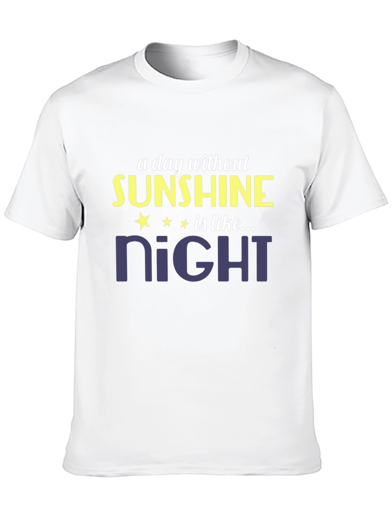Black Funny Sunshine Night T-Shirt view 10