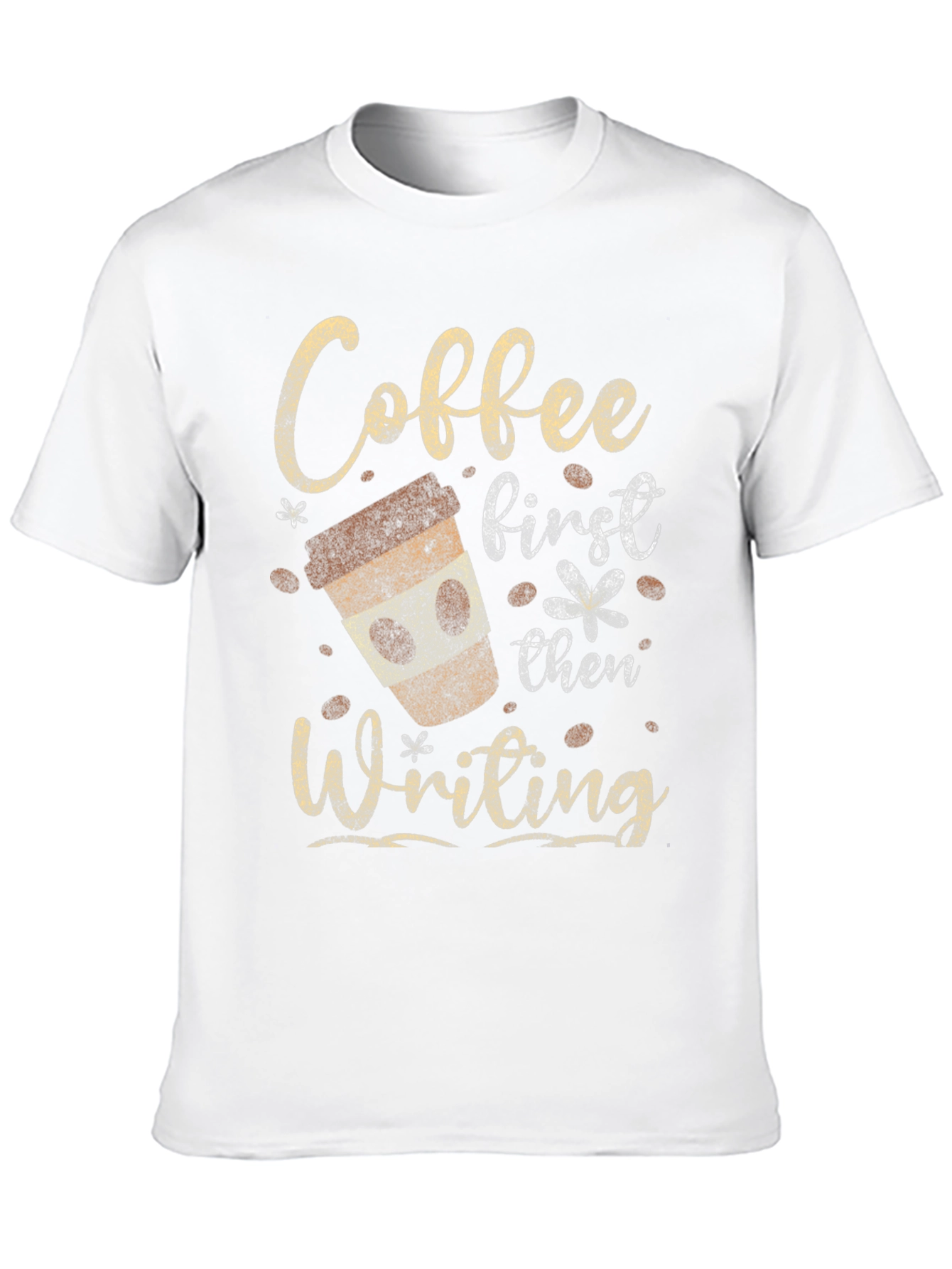 Black Coffee First Then Writing Graphic Tee view 10