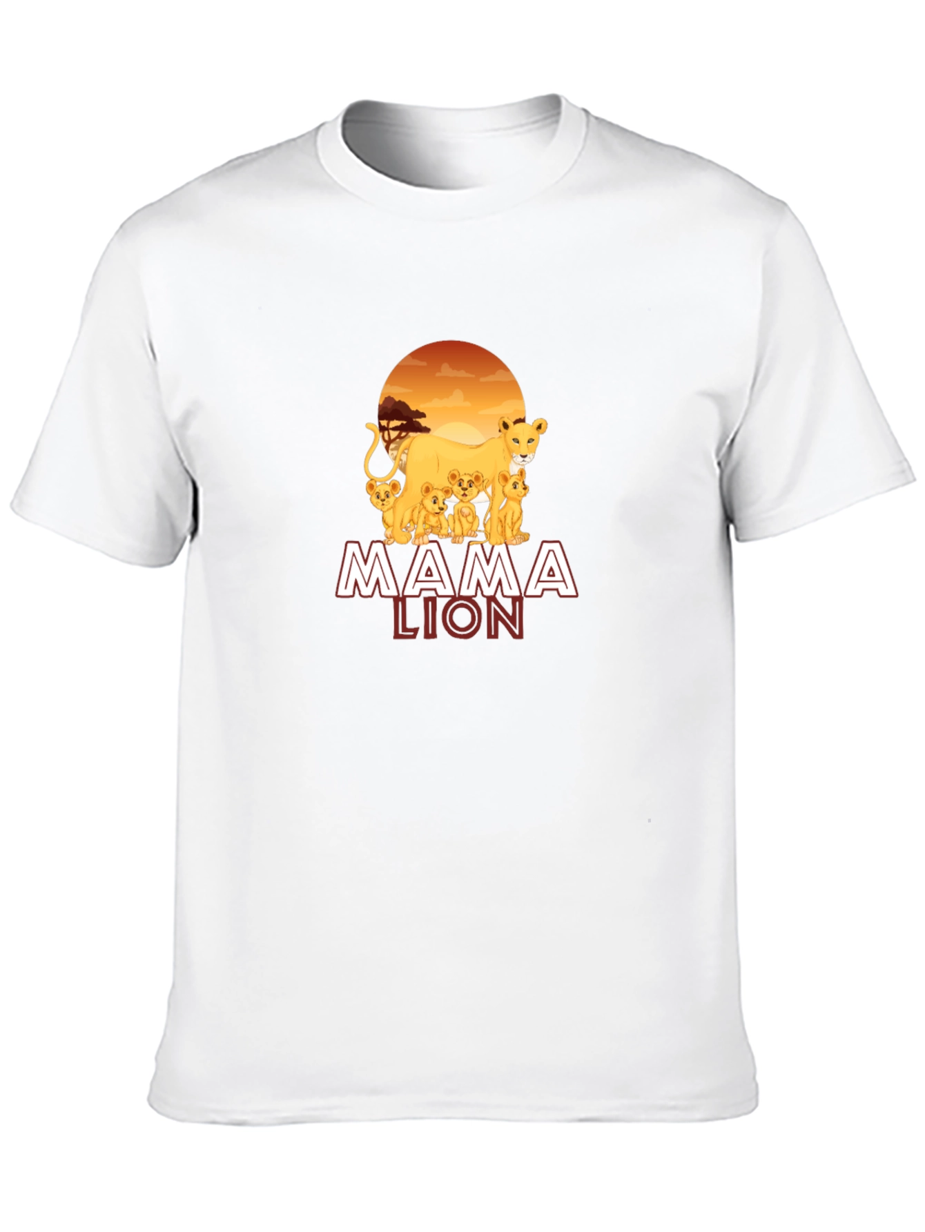 Black Mama Lion Graphic T-Shirt view 10