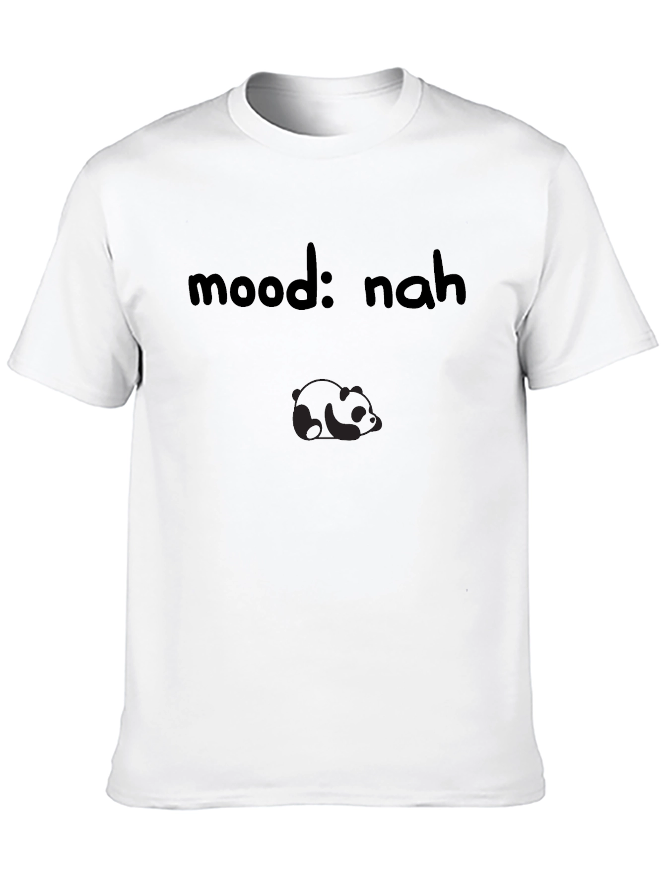 Black Mood: Nah Panda Graphic T-Shirt view 10