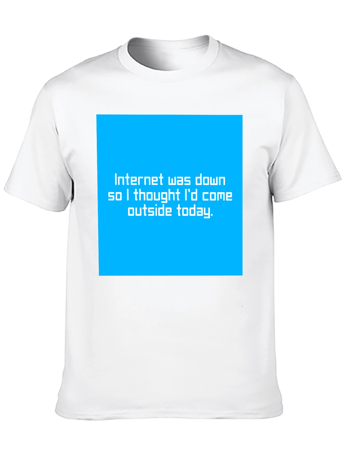 Black Funny "Internet Down" Graphic Tee - Black view 10