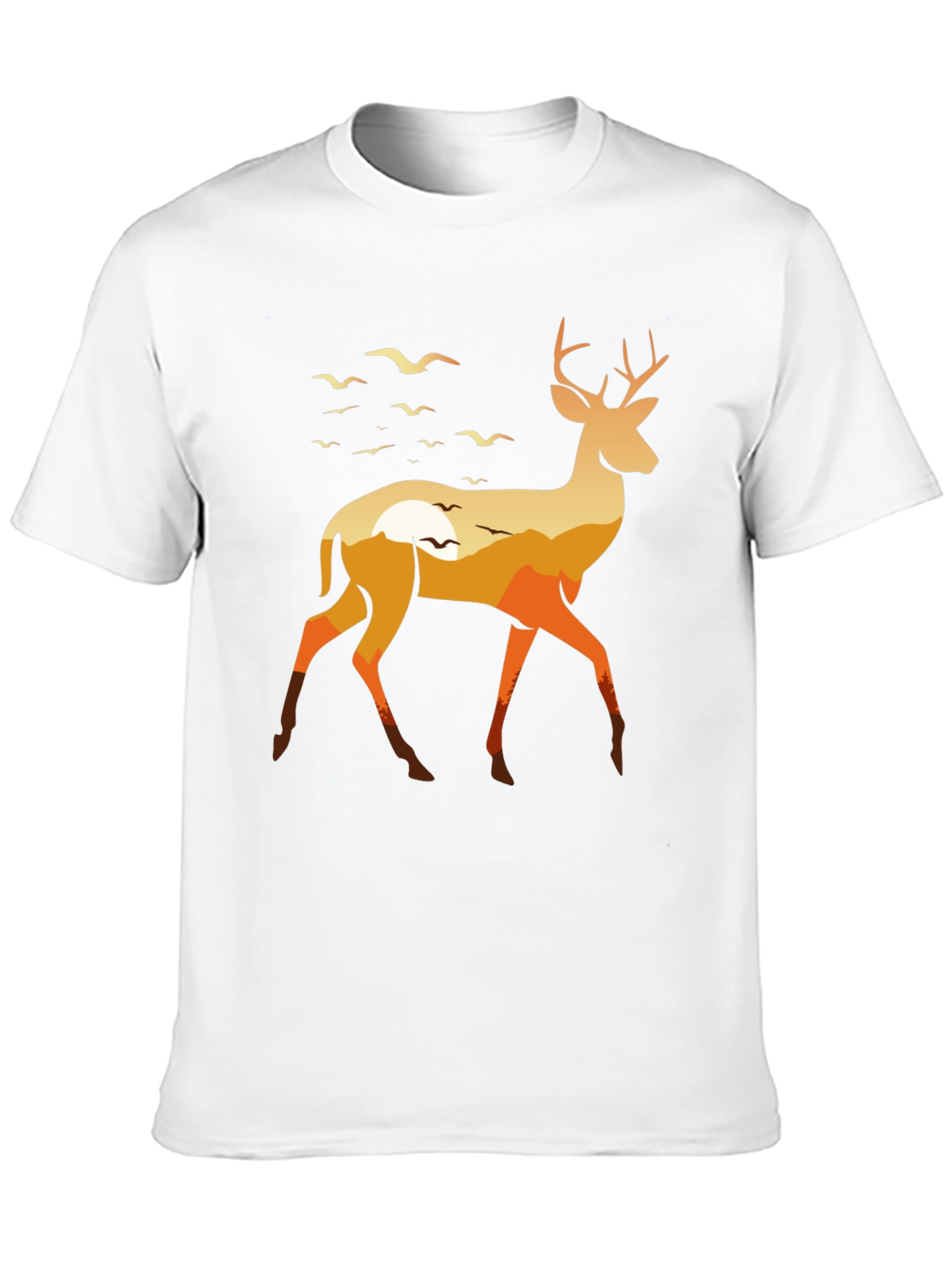 Black Nature Deer Graphic Tee - Stylish & Unique view 10