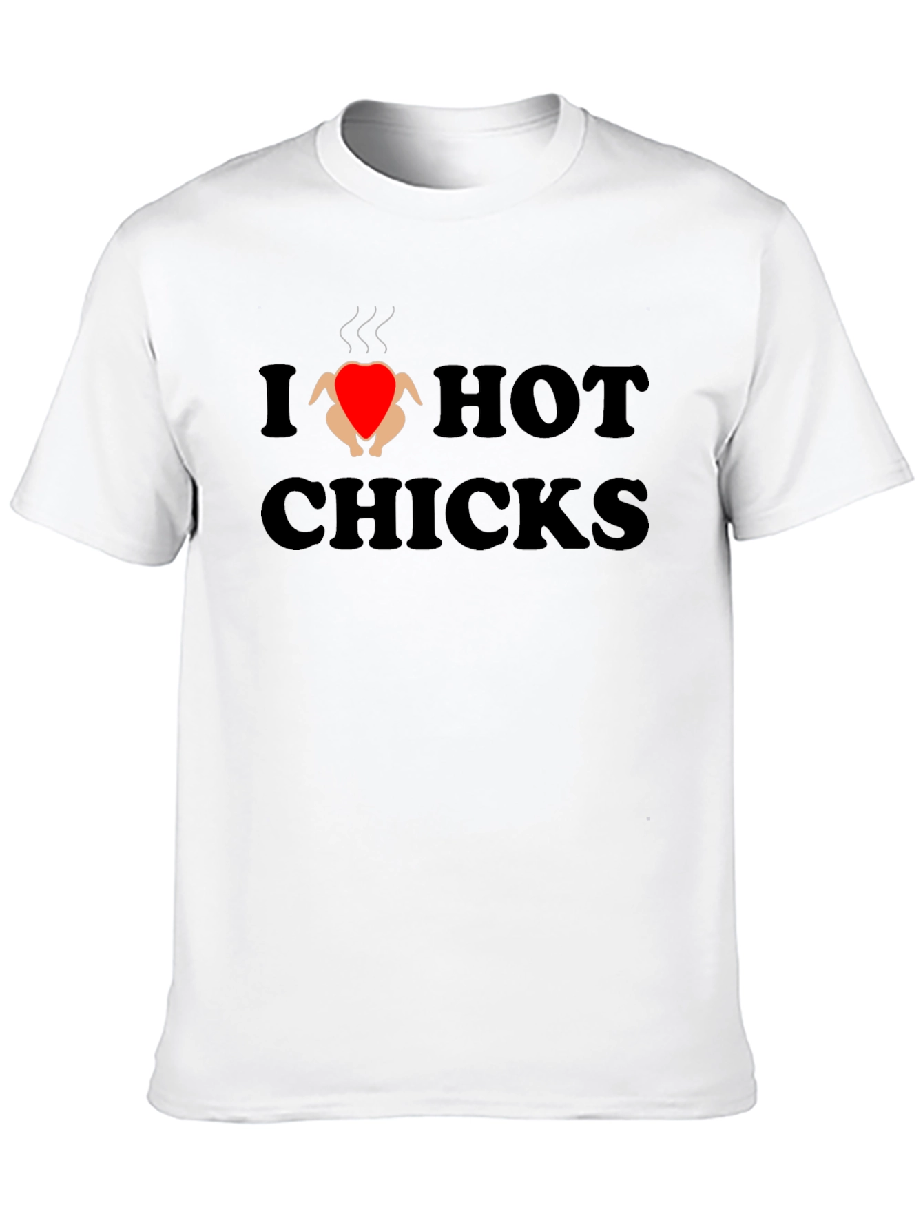 Black I Love Hot Chicks Graphic Tee view 10