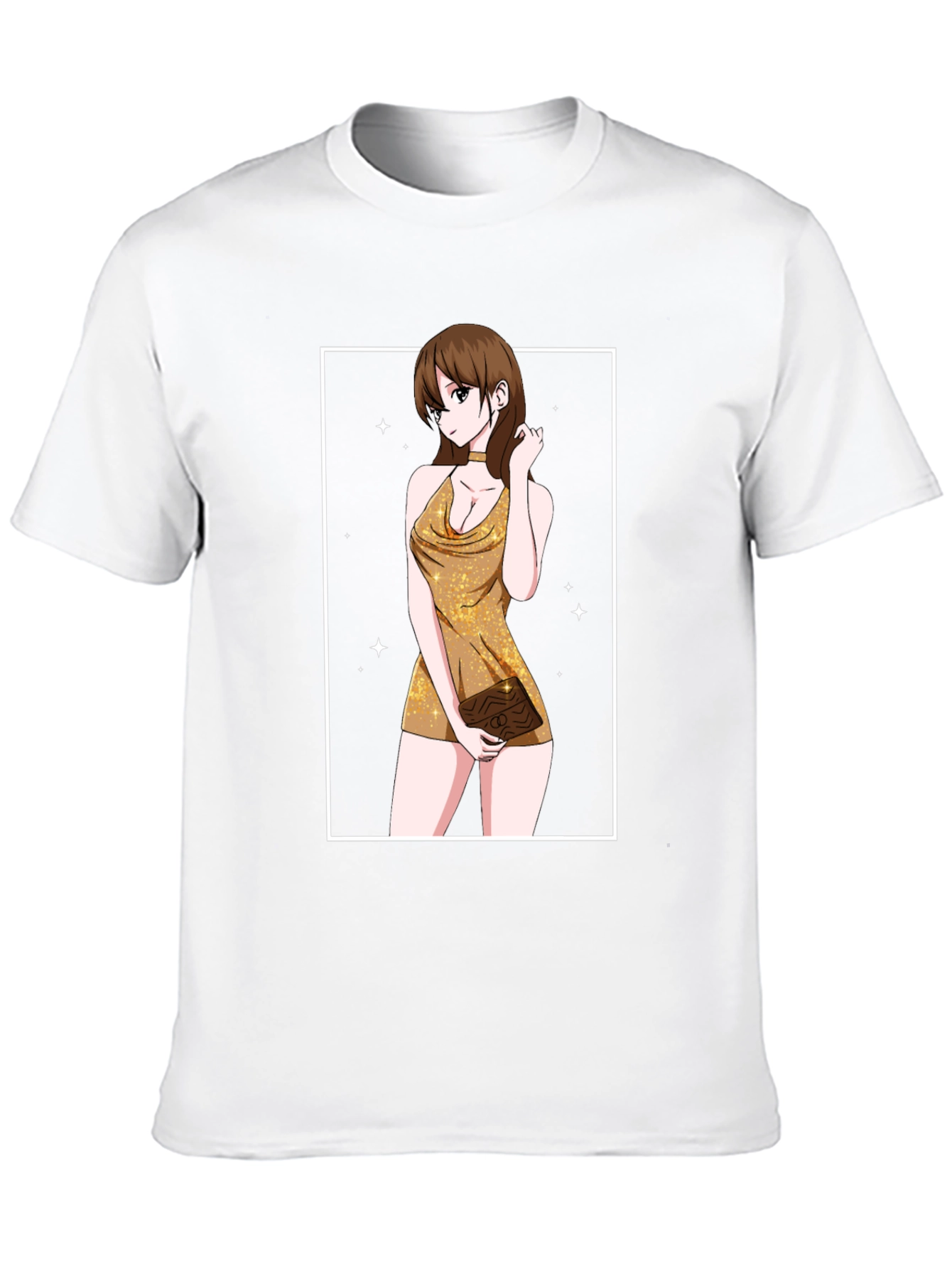 Black Anime Girl T-Shirt - Trendy Graphic Tee view 10