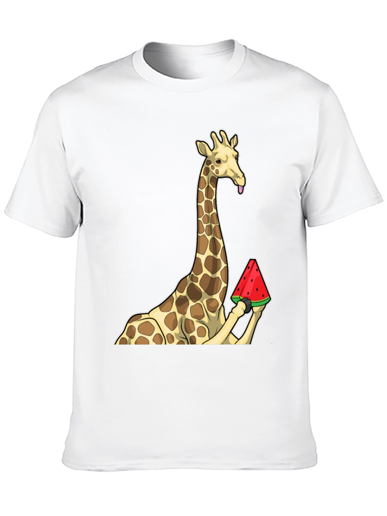 Black Giraffe Watermelon Graphic T-Shirt - Unique Design! view 10