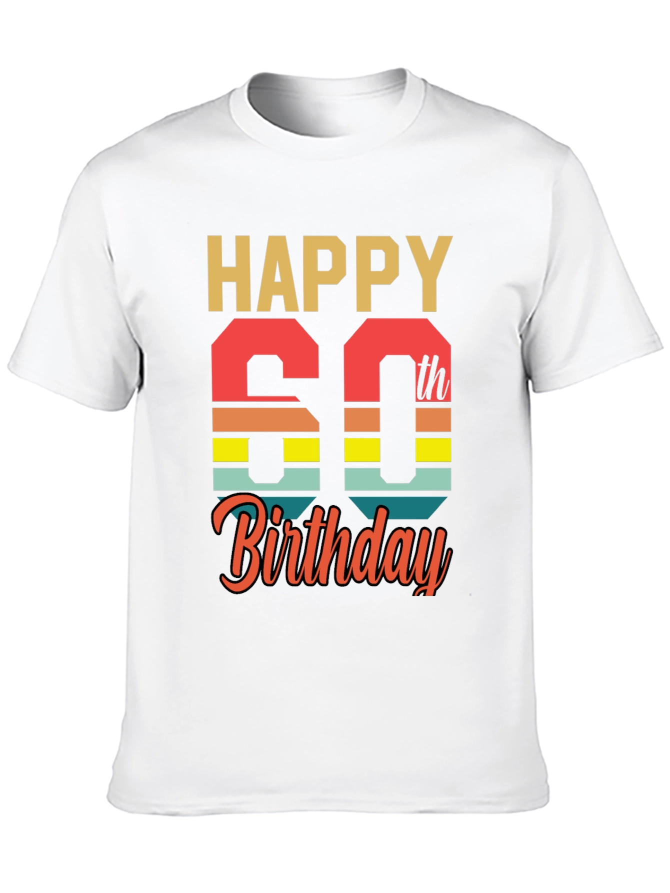 Black Happy 60th Birthday Graphic Tee view 10