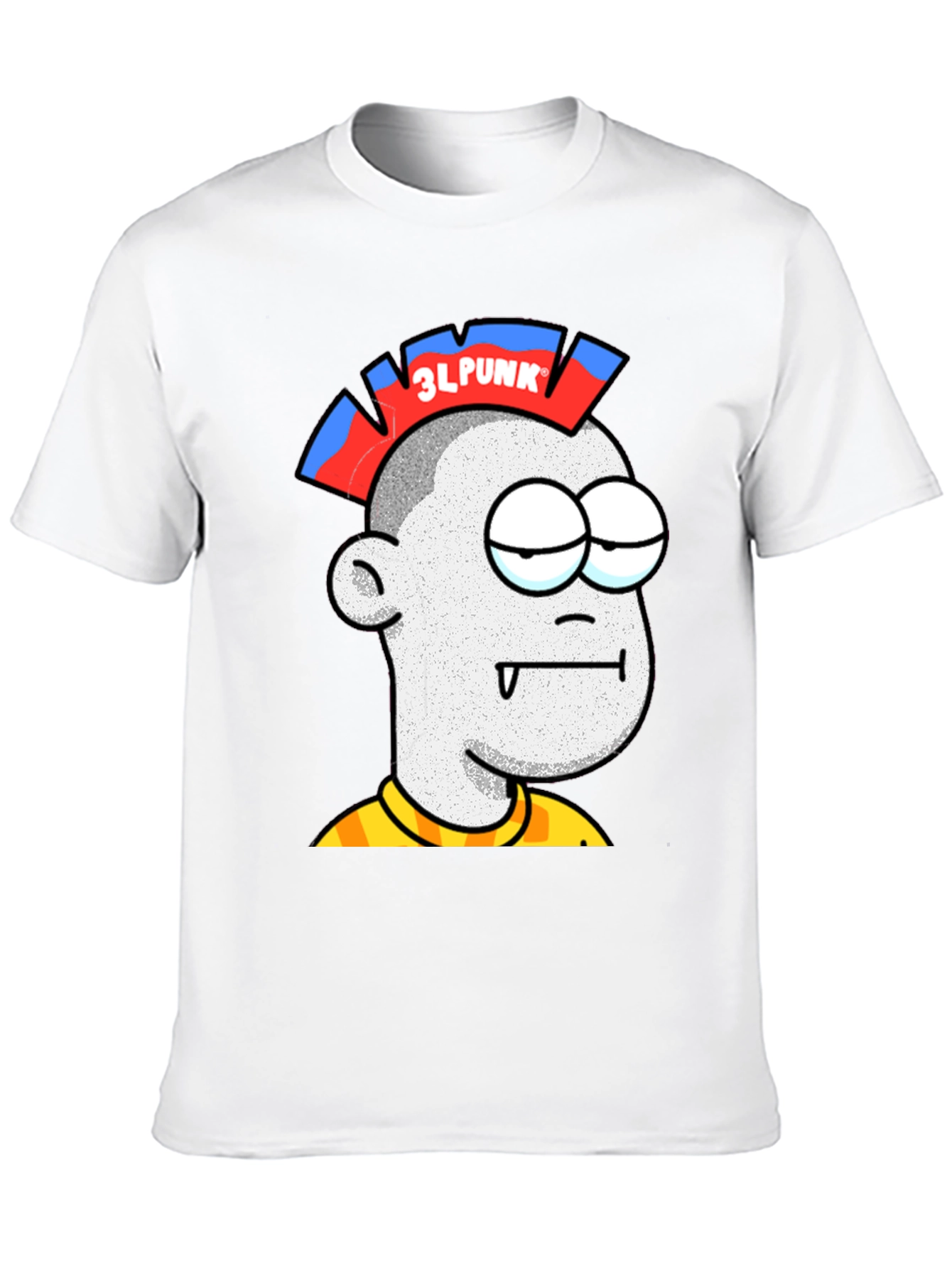 Black 3LPUNK Cartoon Graphic Tee view 10