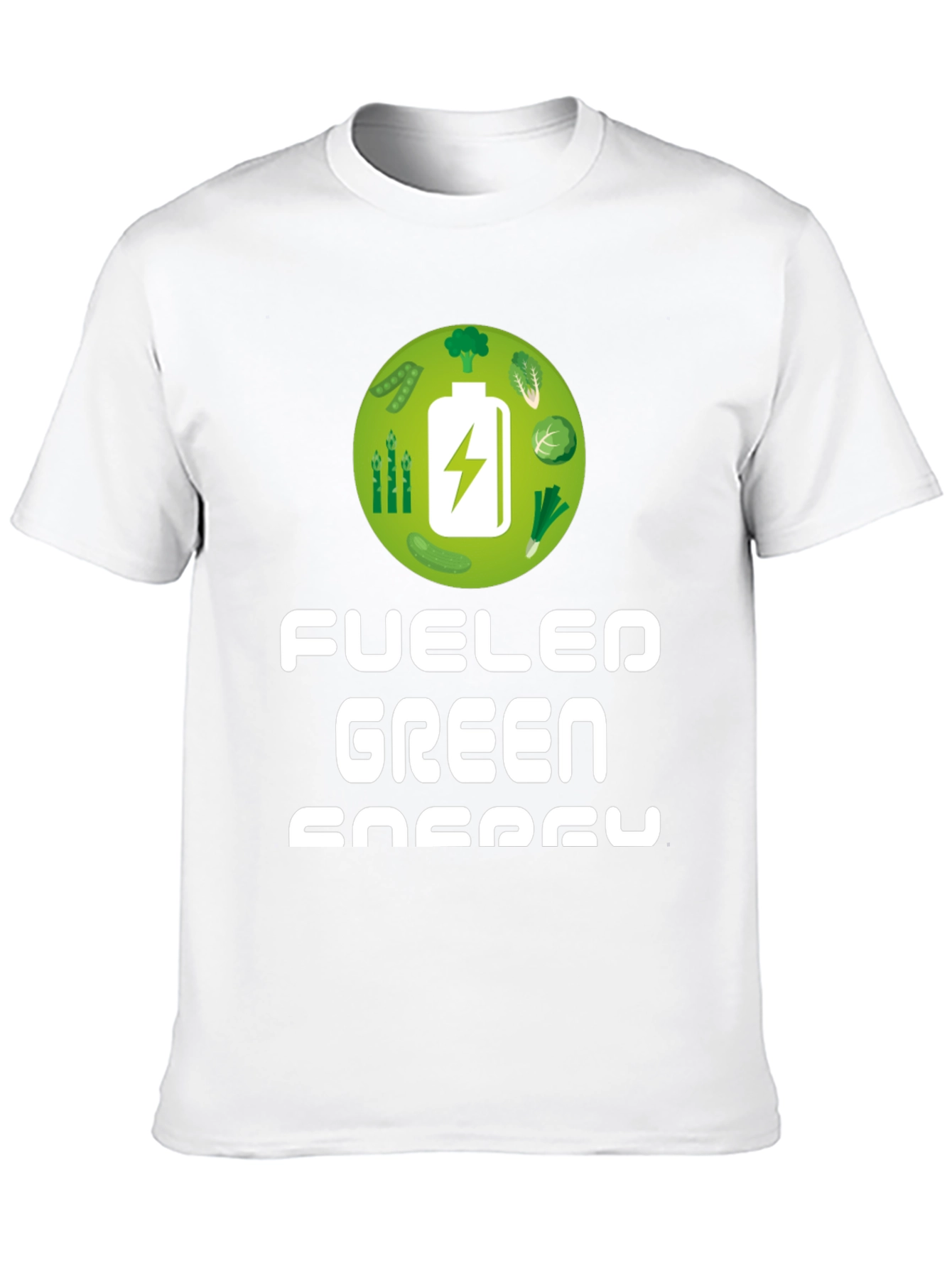 Black Fueled by Green Energy T-Shirt view 10