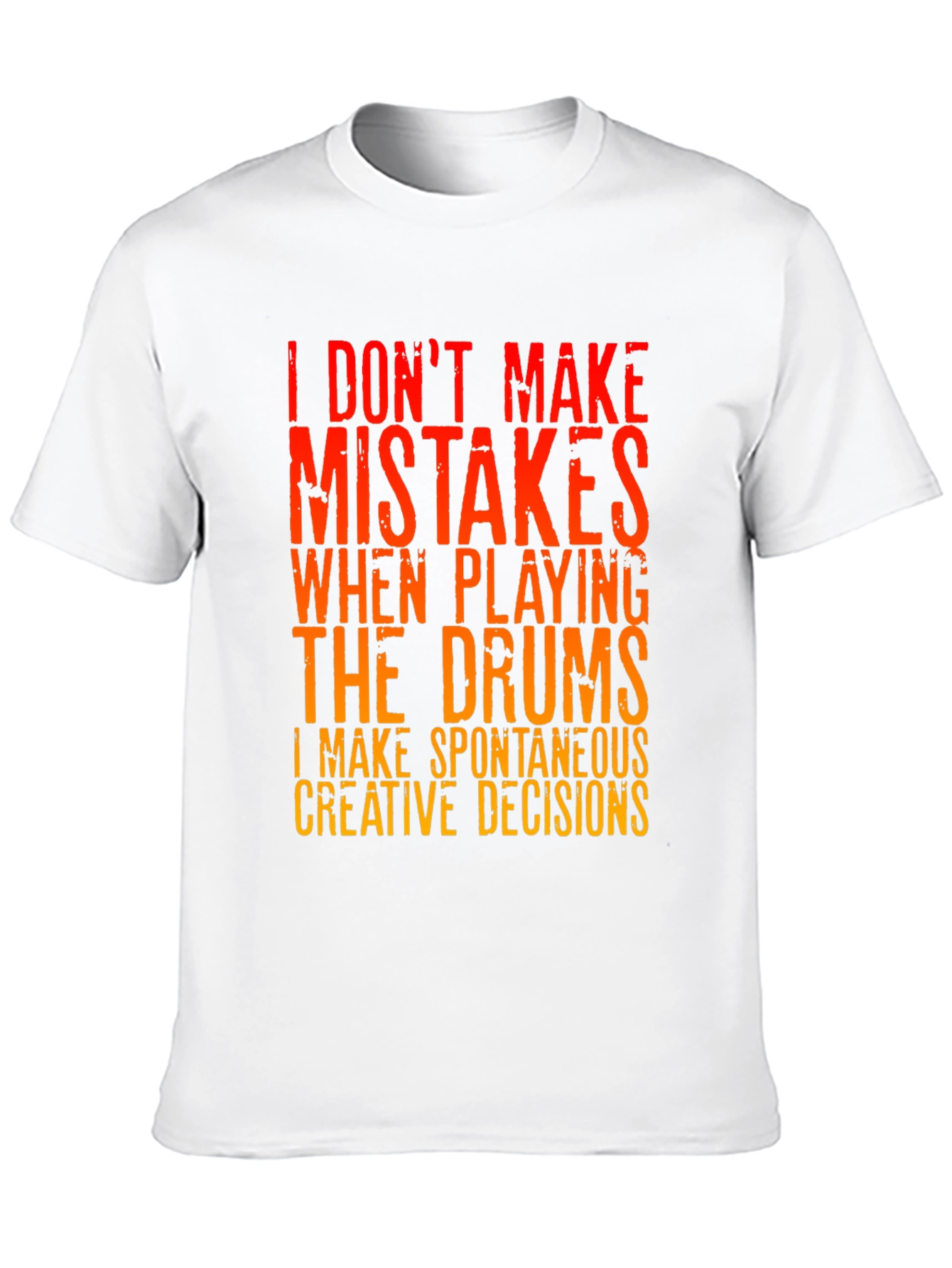 Black Drummer T-Shirt: I Don't Make Mistakes view 10