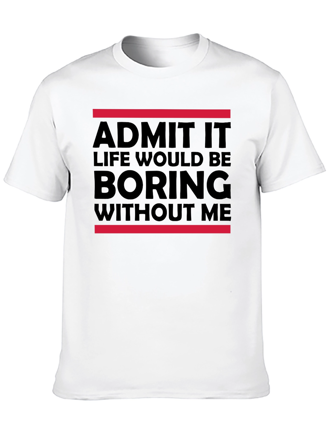 Black Funny 'Admit It' Graphic Tee view 10