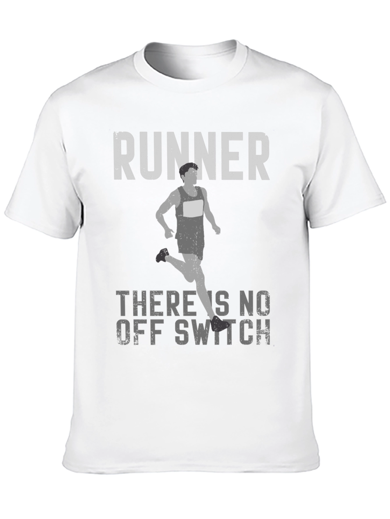 Black Runner 'No Off Switch' Graphic T-Shirt view 10