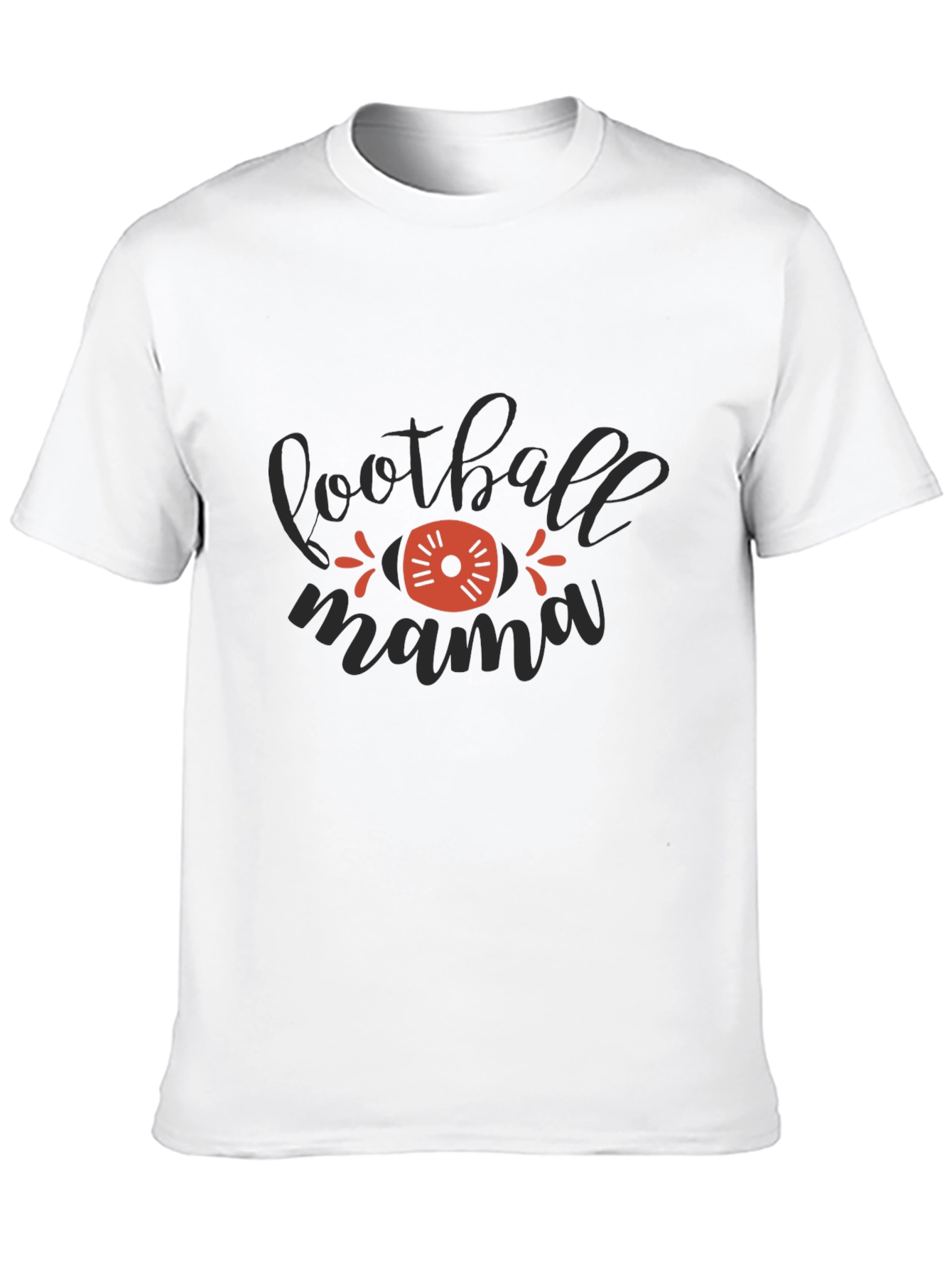 Black Football Mama Graphic T-Shirt view 10