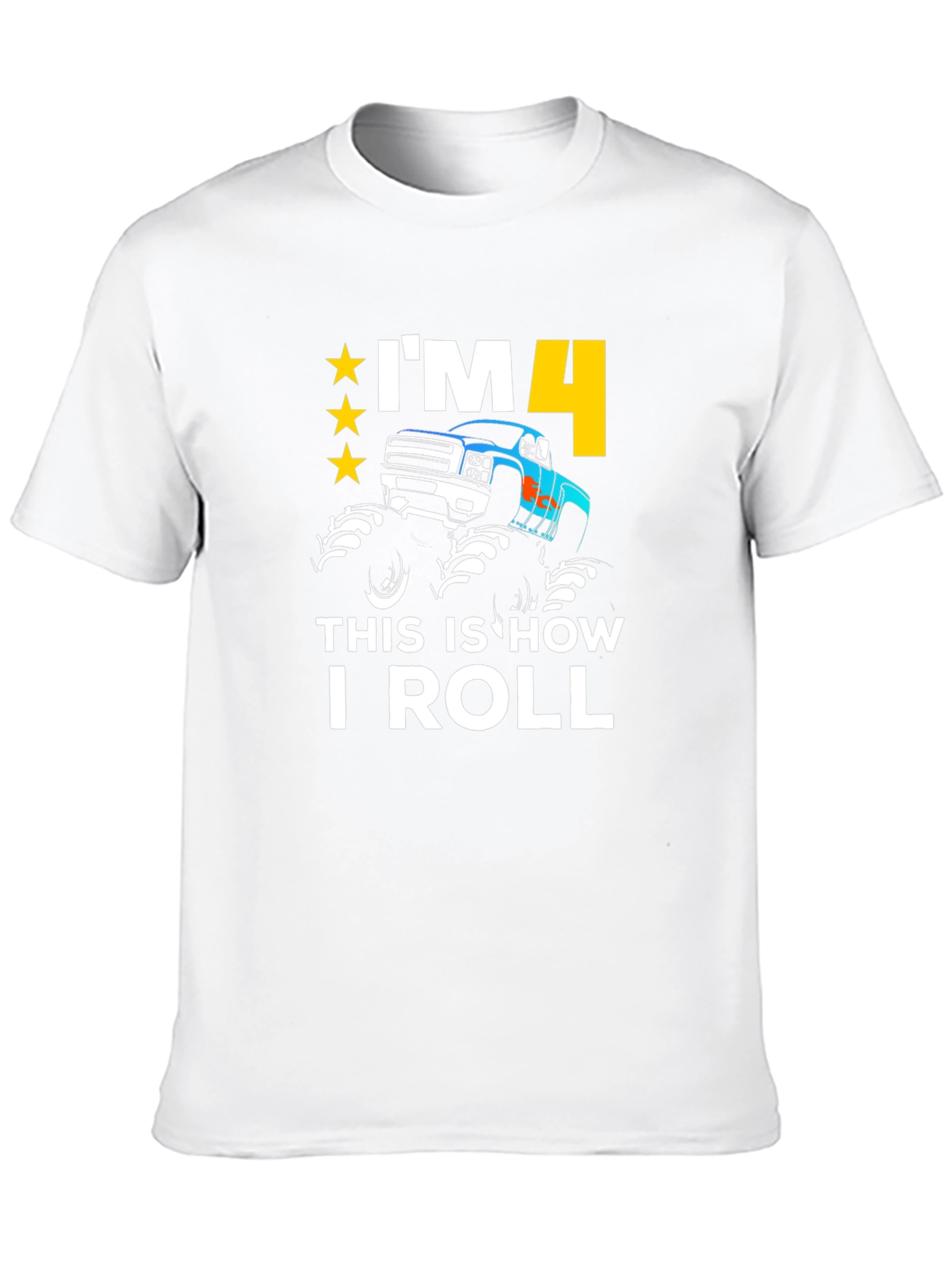 Black I'm 4 This is How I Roll T-Shirt view 10